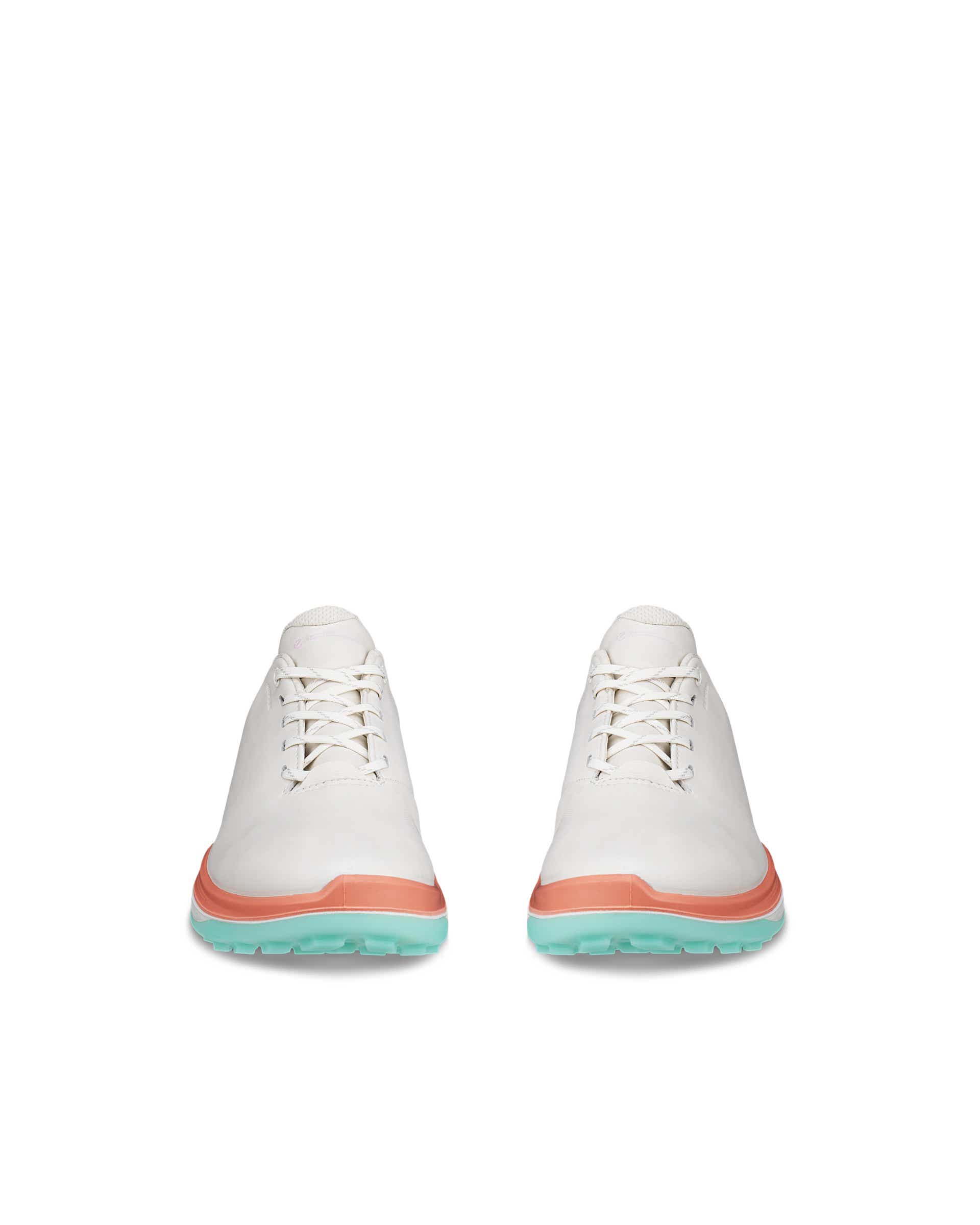 ECCO LT1 GOLF LACE Women  ウィメンズ レザーウォータープルーフゴルフシューズ - ホワイト - Front pair
