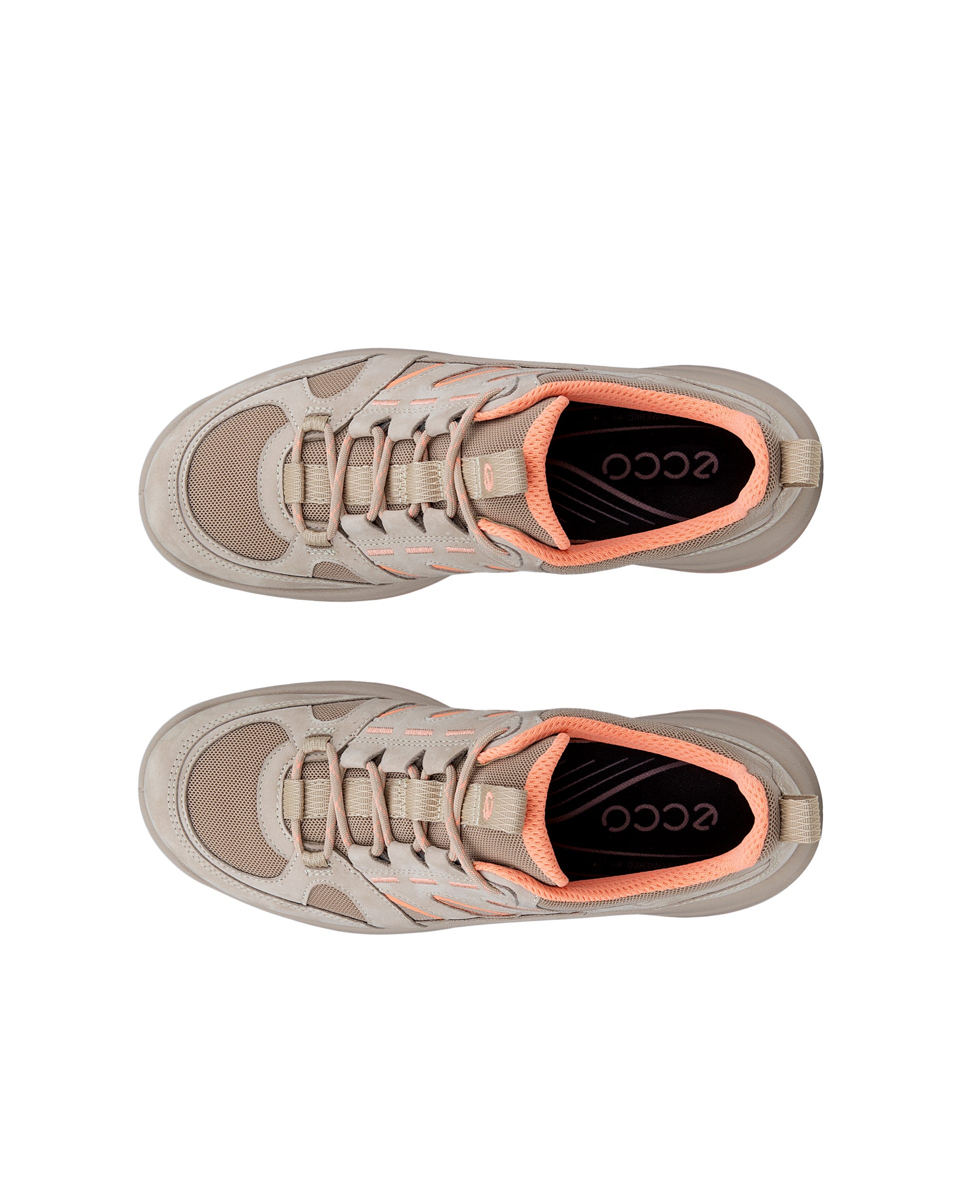 ECCO Offroad ウィメンズ ヌバックアウトドアシューズ - ベージュ - Top left pair