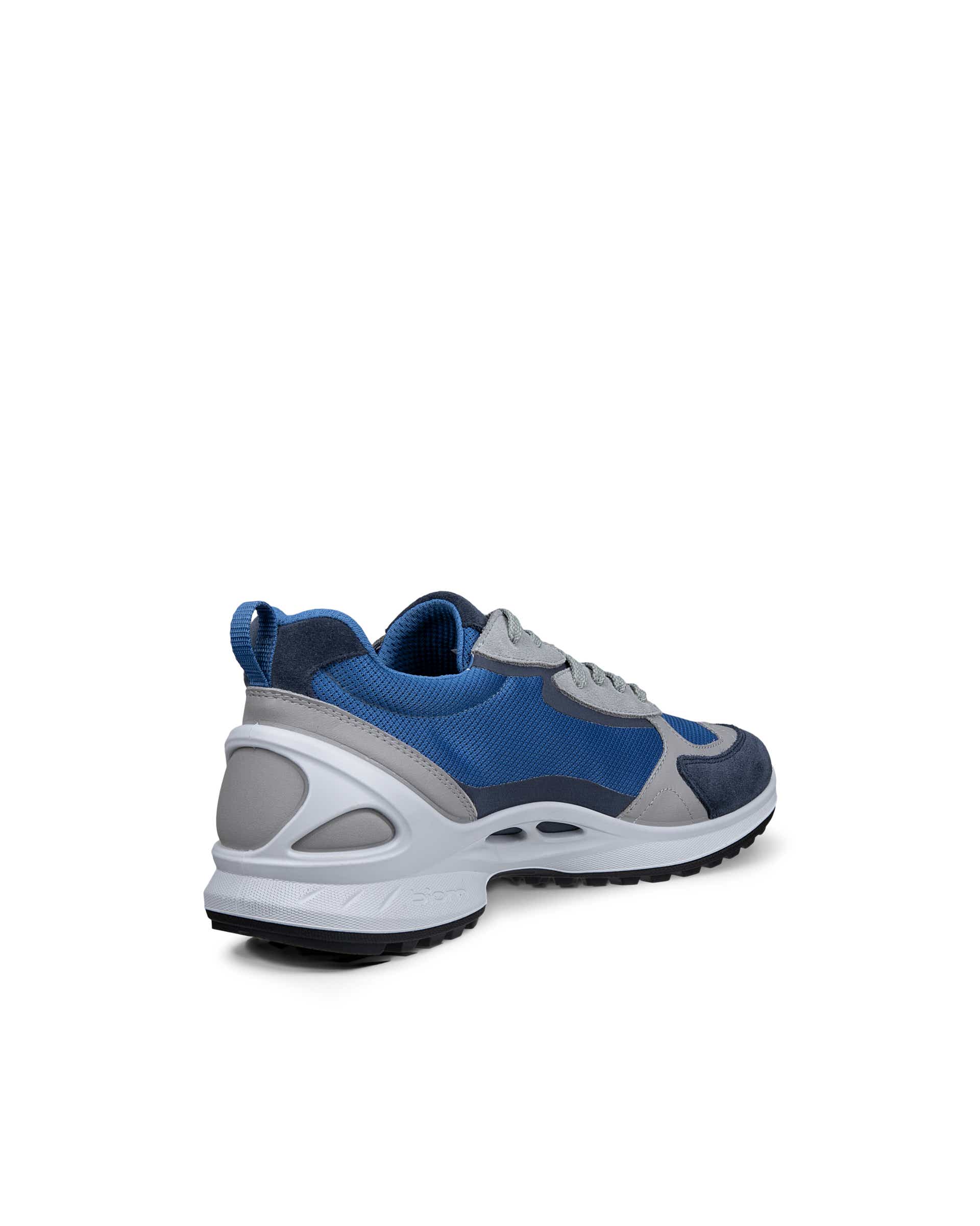 Men's ECCO® BIOM ENERGI Leather & Textile Sneaker - Blue - Back