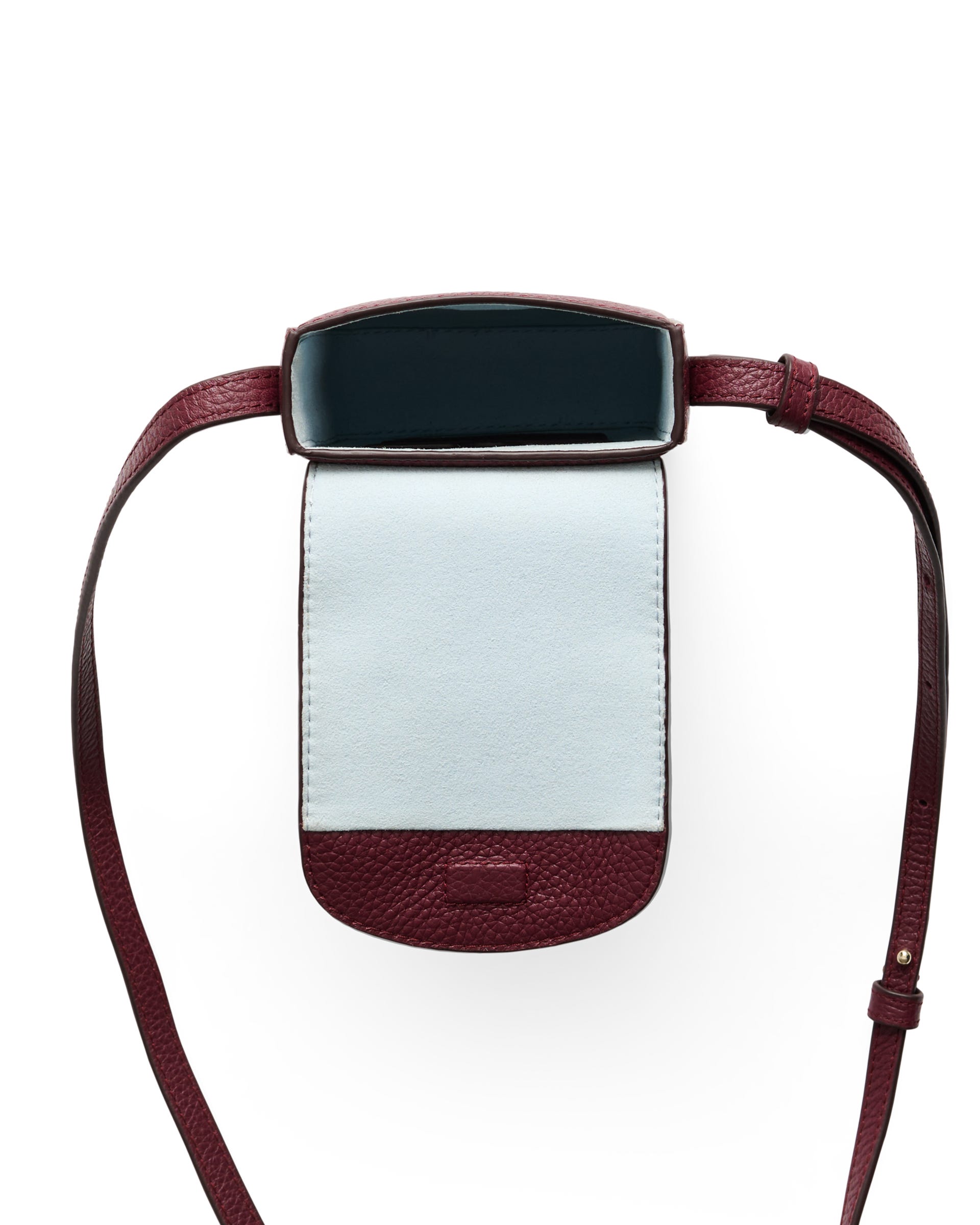 Women's ECCO® PHONE CARRY Leather Phone Bag - Red - Main