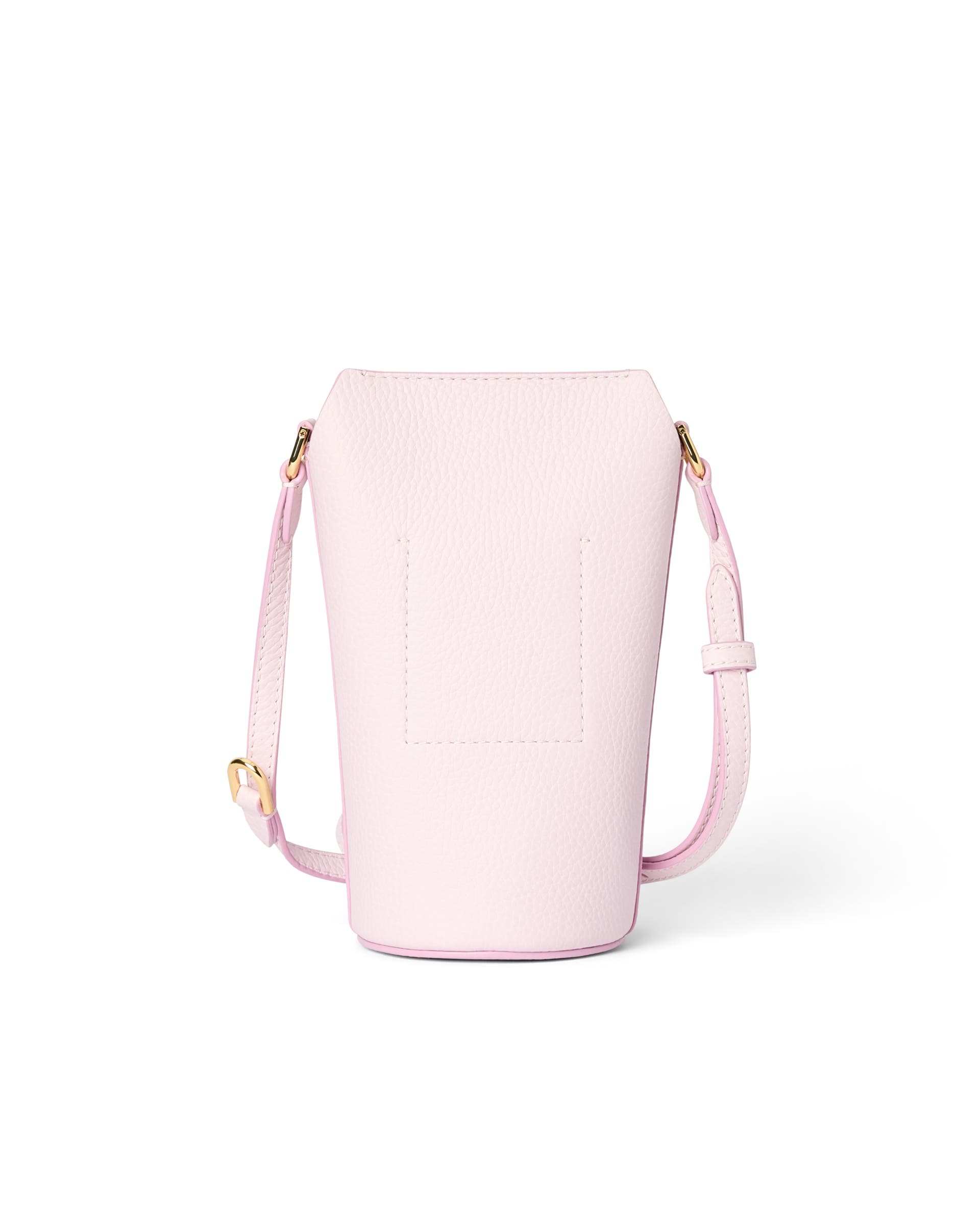 ECCO® Pebbled Pot Leather Crossbody Bag - Pink - Back