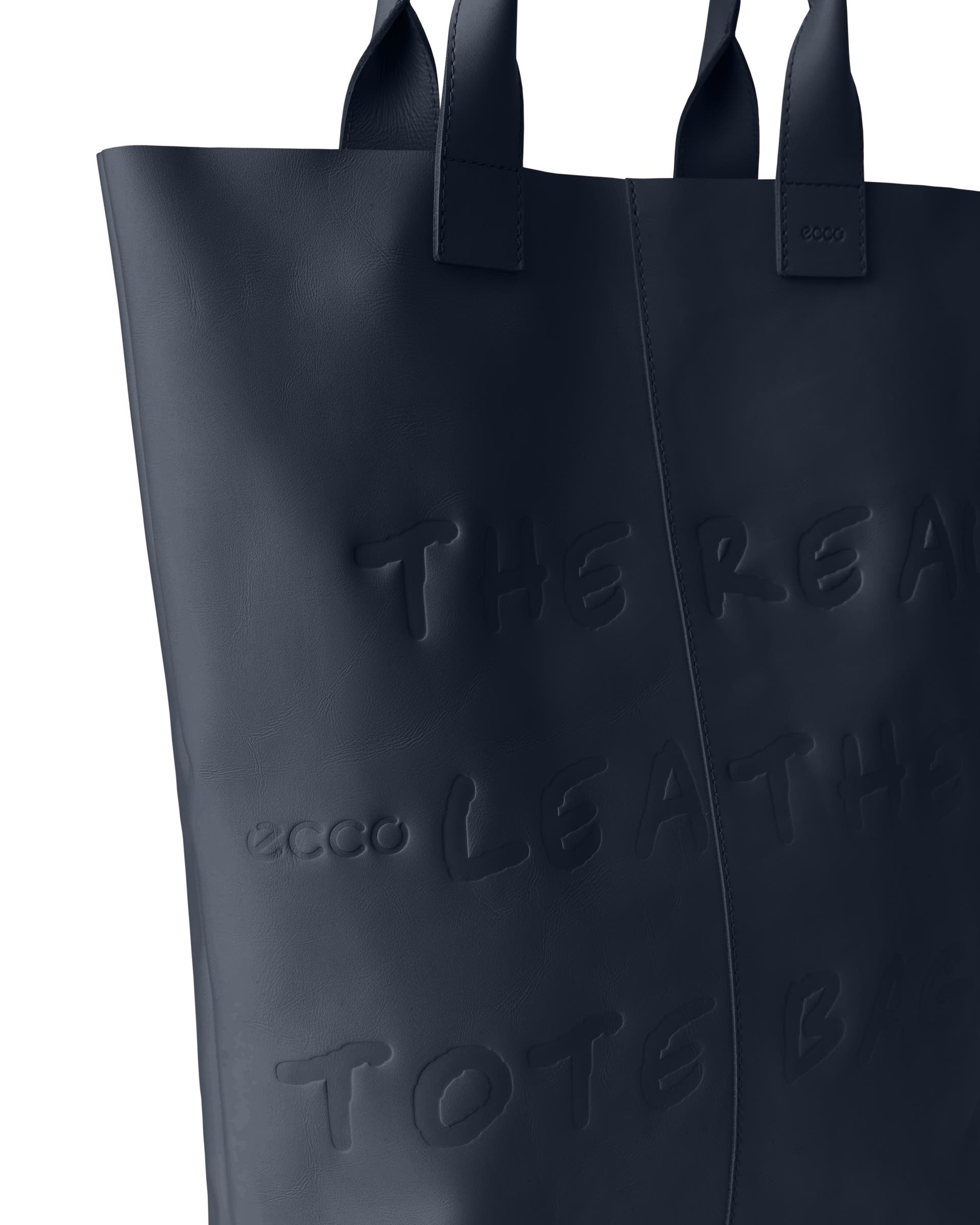 ECCO Tote Real Leather - 블루 - Detail-1