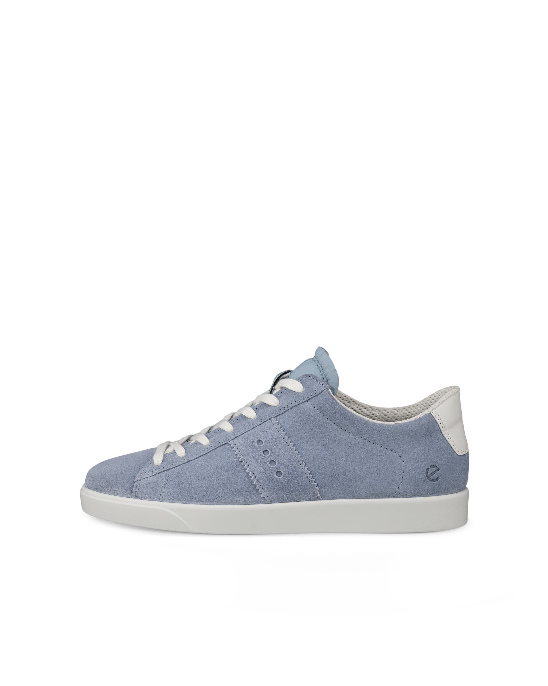 Women's ECCO® Street Lite Nubuck Sneaker - Blue - Outside