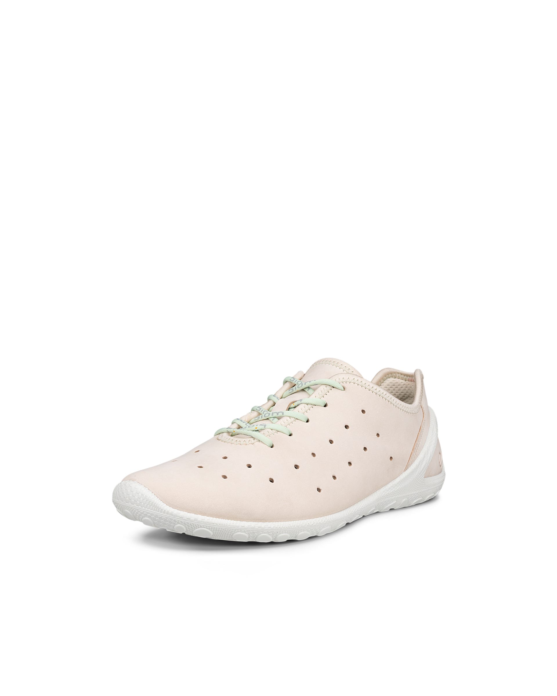 Damskie nubukowe sneakersy ECCO® BIOM EVERYDAY - Beżowy - Outside