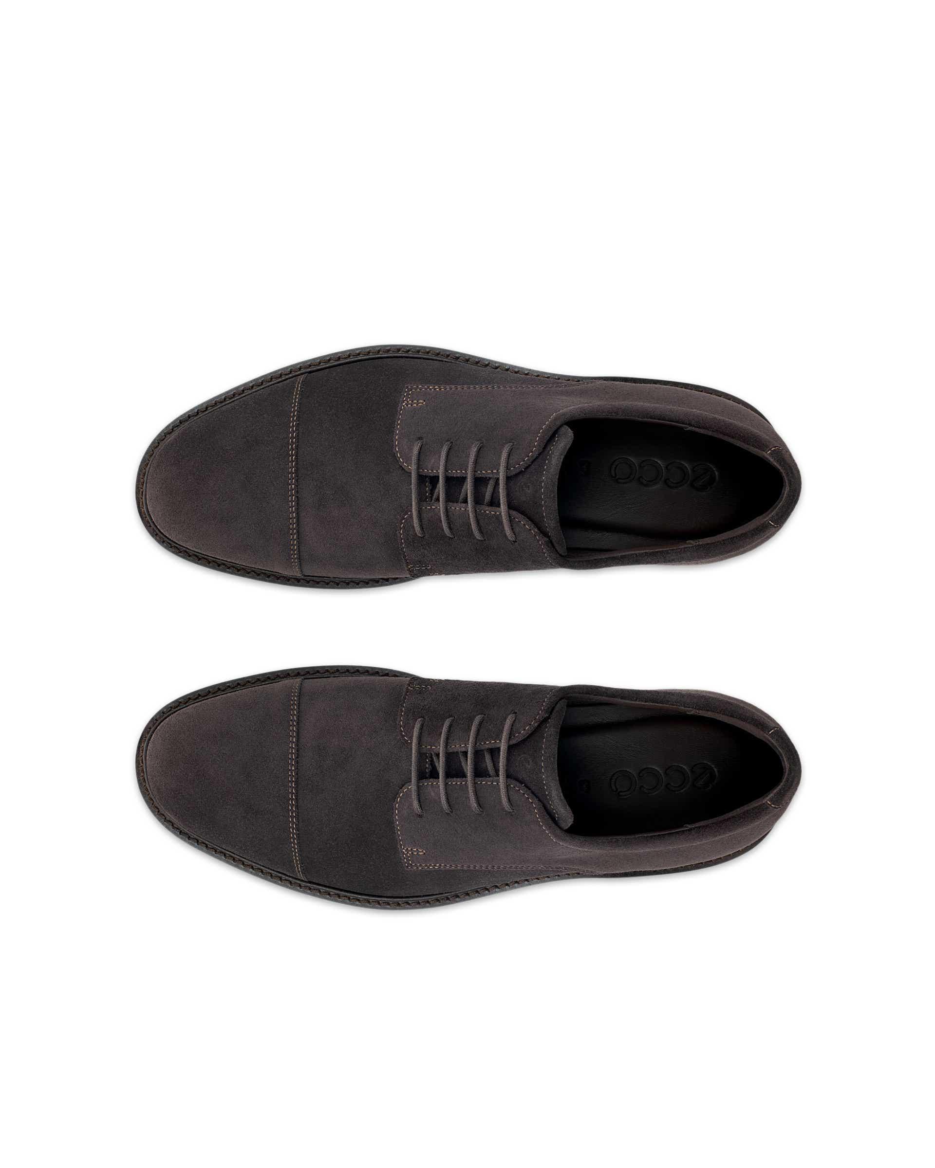 ECCO® METROPOLE PRAGUE Herren Derbyschuh aus Veloursleder - Braun - Top left pair