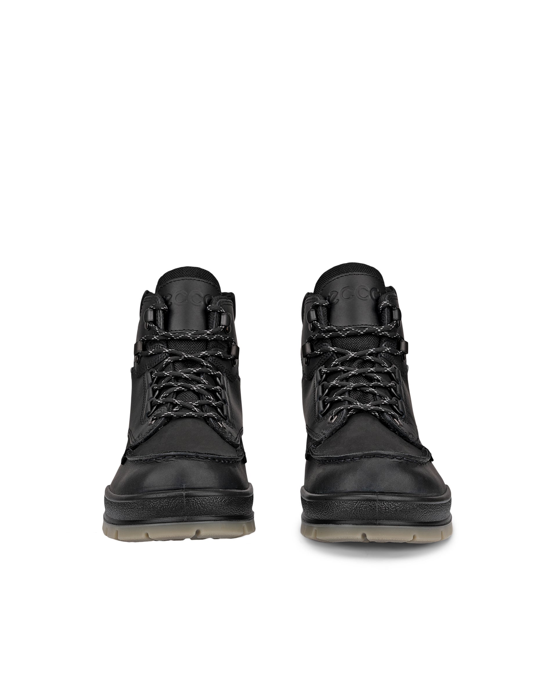 ECCO® TRACK 25 muške srednje kožne čizme Gore-Tex za boravak na otvorenom - Crna - Front pair