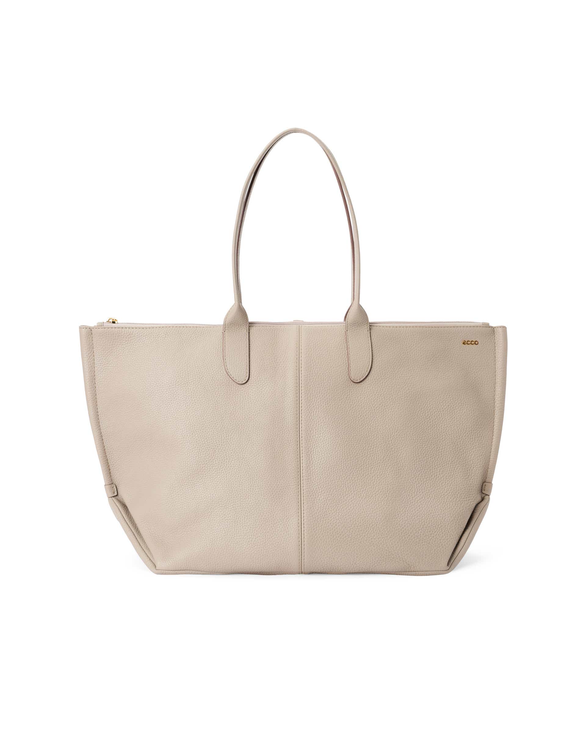 Kožená taška tote ECCO® Tote - Béžová - Main