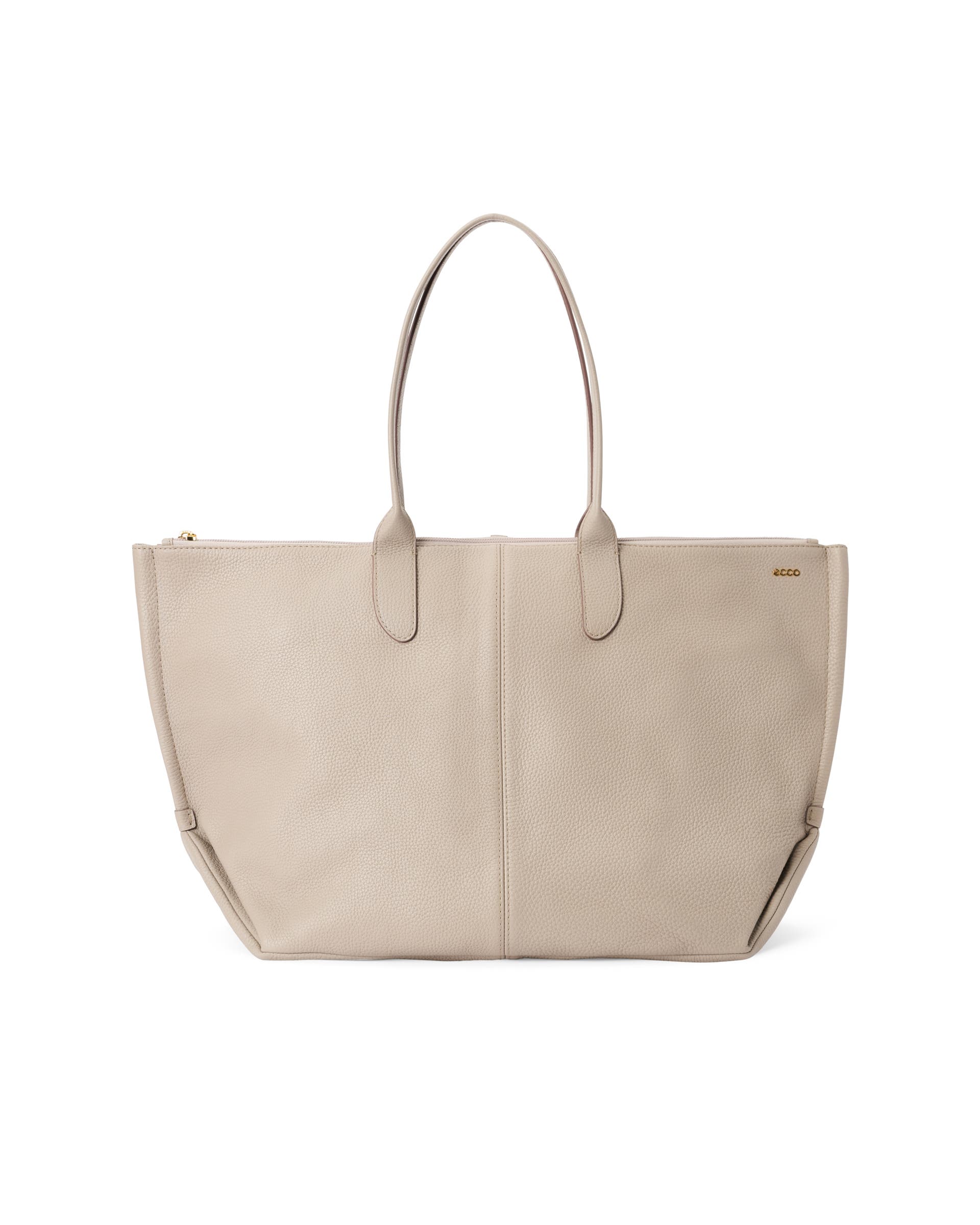 Skórzana torba shopper ECCO® Tote - Beżowy - Main