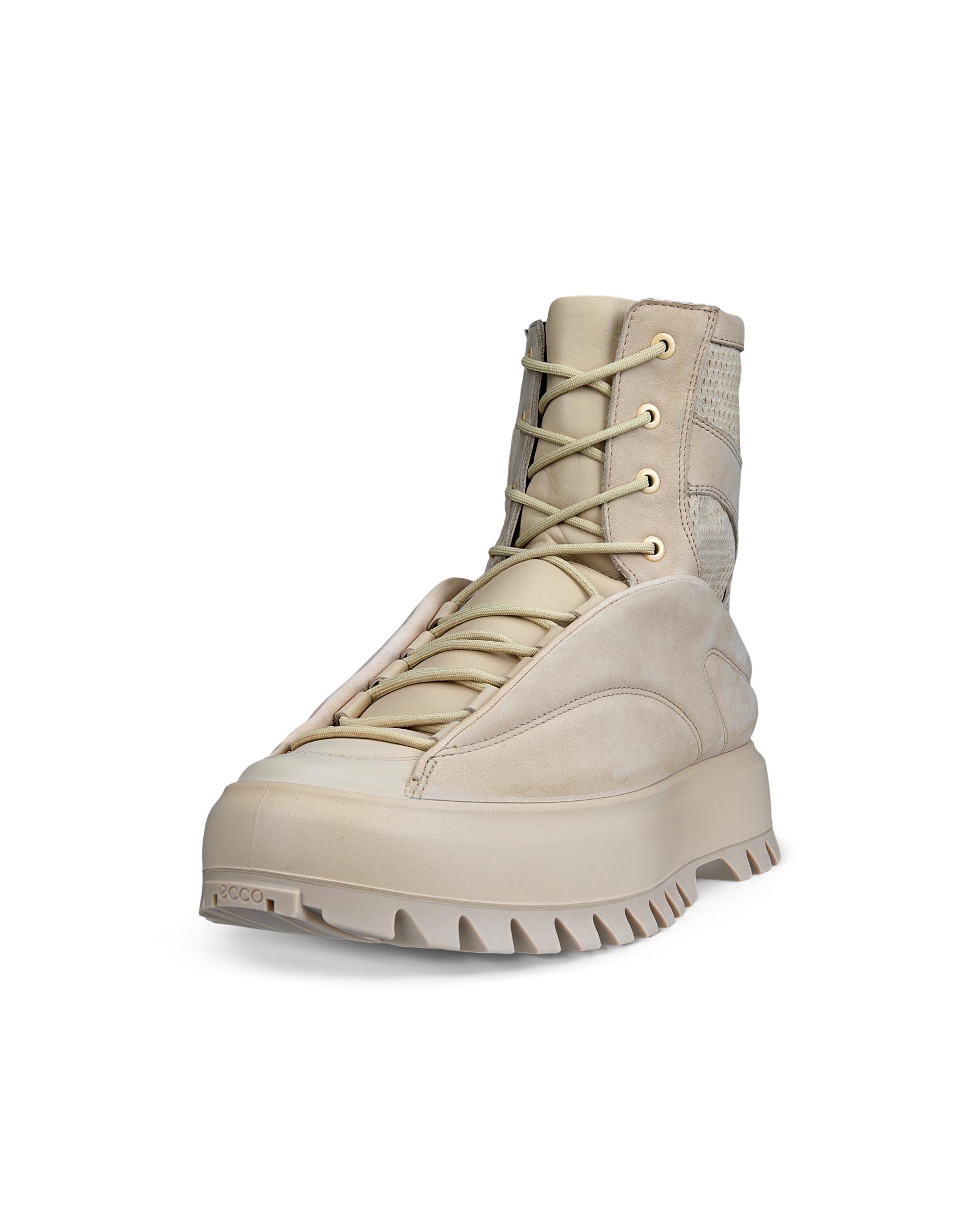 ECCO Street Ace RAL7000 メンズ ヌバックブーツ - ベージュ - Main