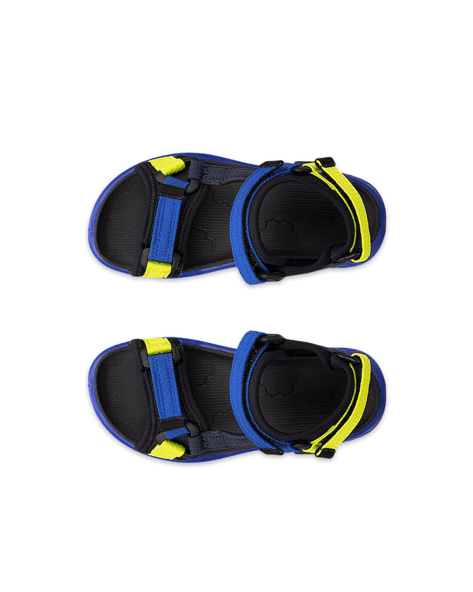 Dziecięce tekstylne sandały ECCO® X-TRINSIC - Niebieski - Top left pair