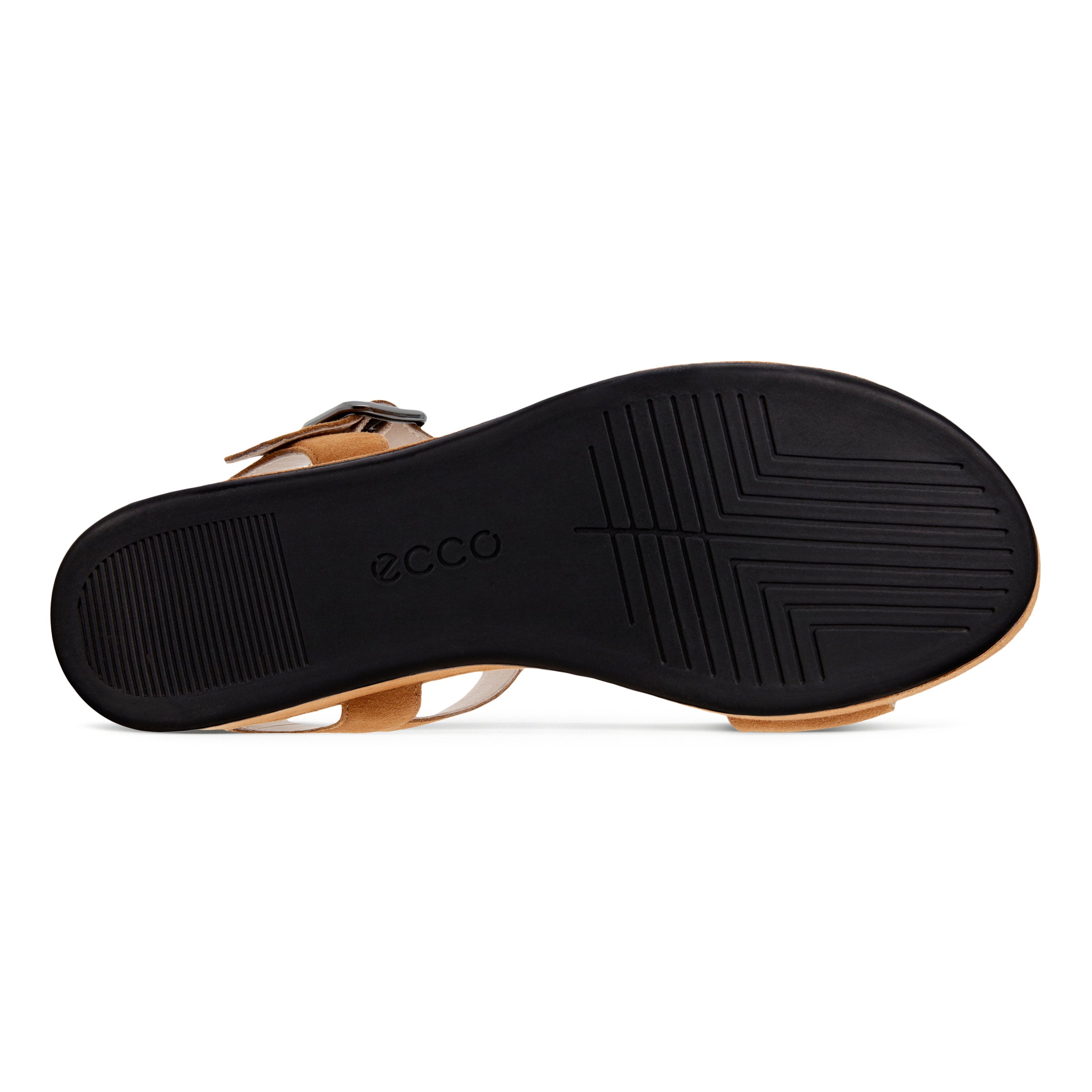 ECCO Elevate Plateau ウィメンズ スエードフラットサンダル - ブラウン - Sole