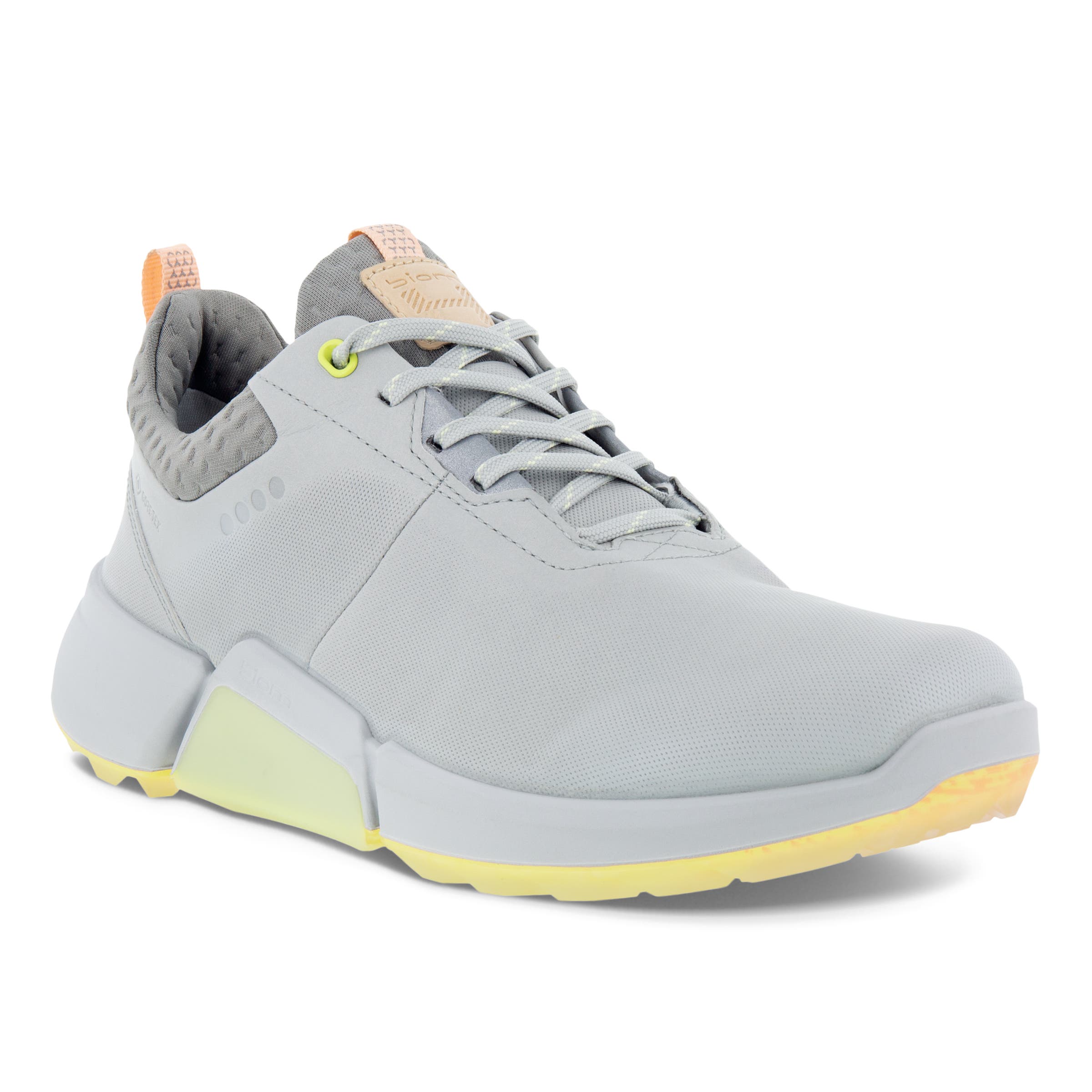 Ladies ECCO® Golf BIOM H4 Leather Gore-Tex Shoe - Grey - Main