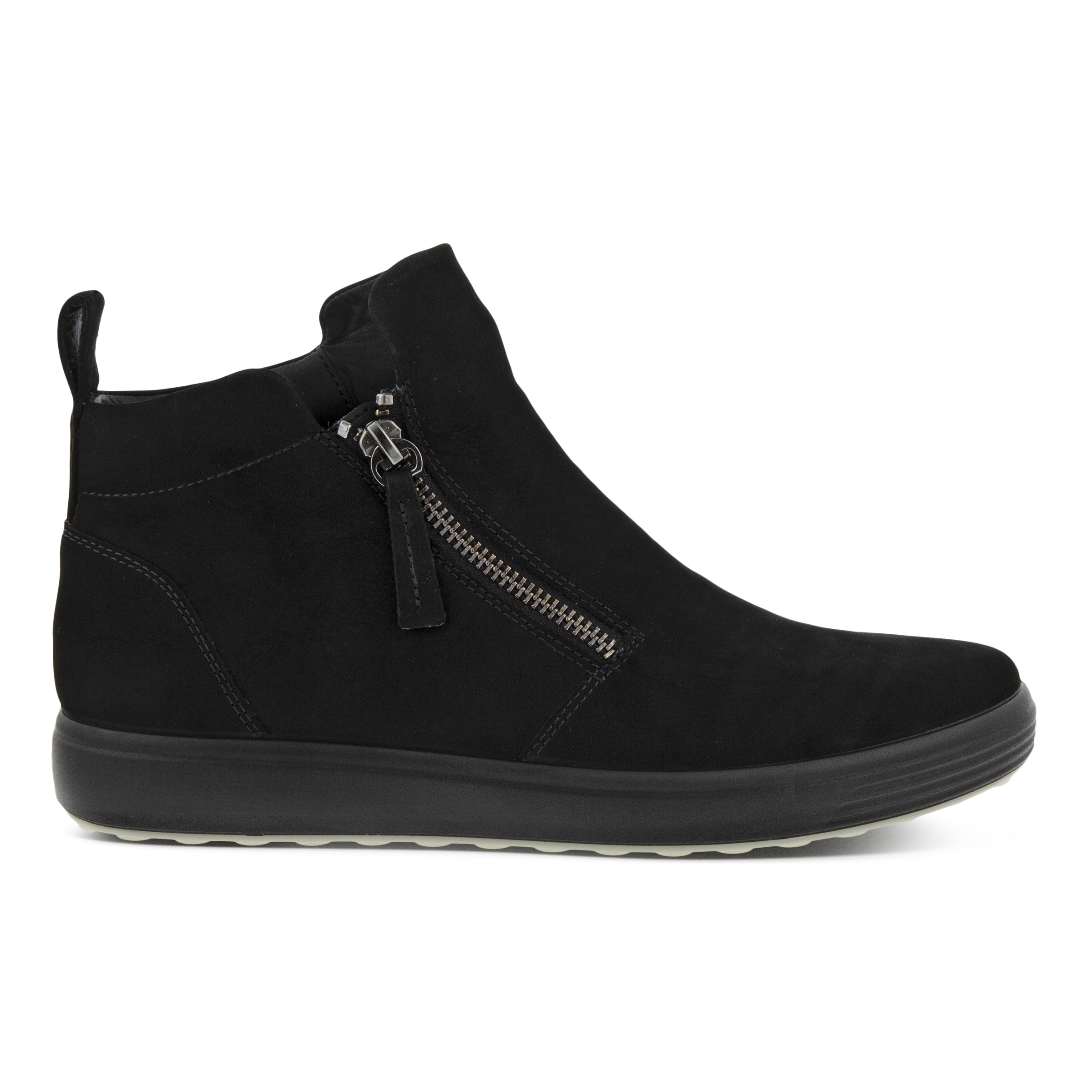 ECCO Women's Soft 7 Zipped Ankle Boots - Black
