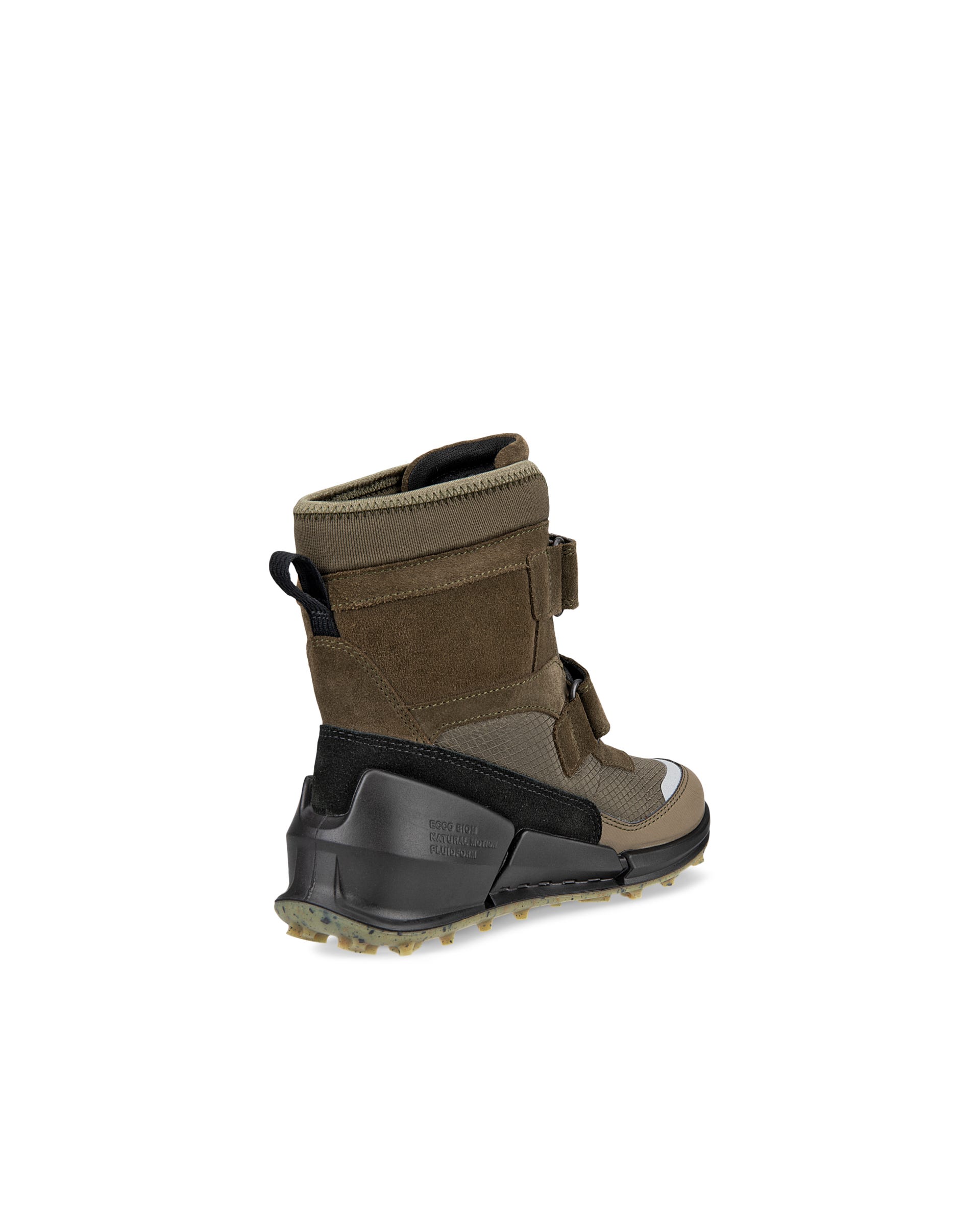 ECCO® Biom K2 Kinder High-Top-Sneaker aus Veloursleder mit Gore-Tex - Grün - Outside