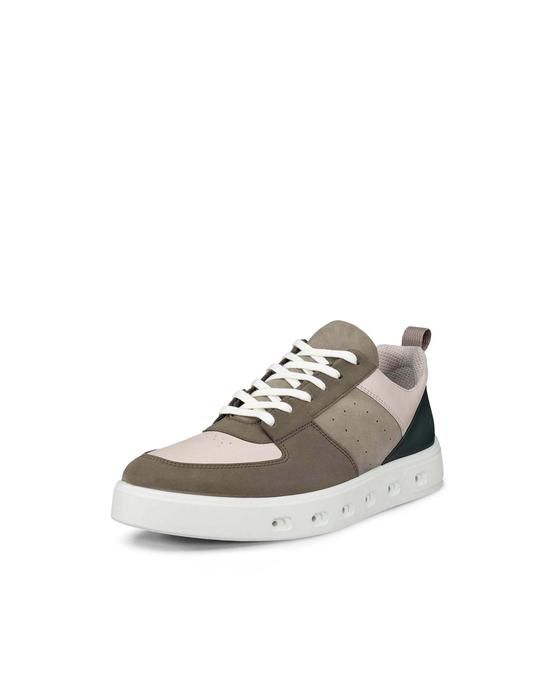 ECCO® STREET 720 heren leren sneaker met Gore-Tex - Groen - Main
