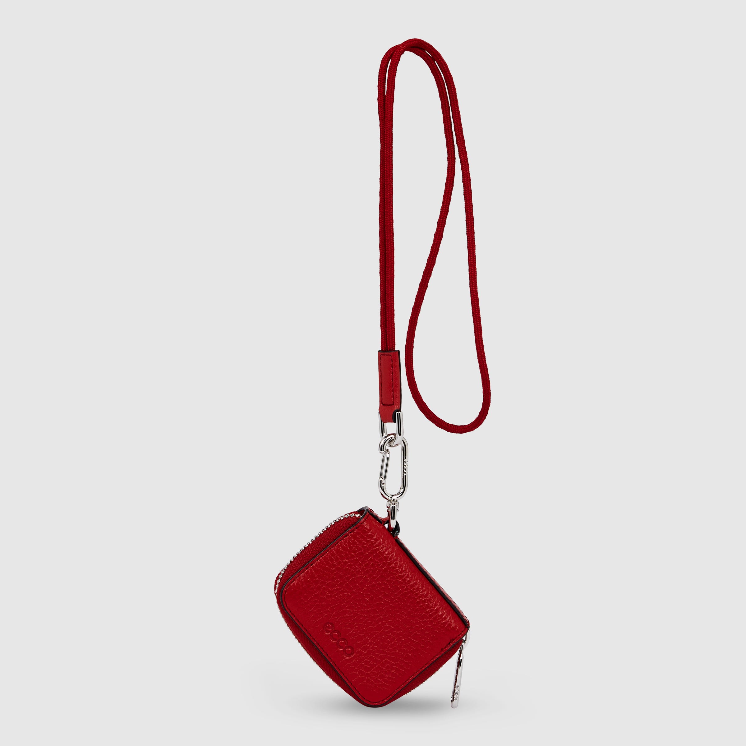 ECCO® Textureblock Leather Airpod Case - Red - Main