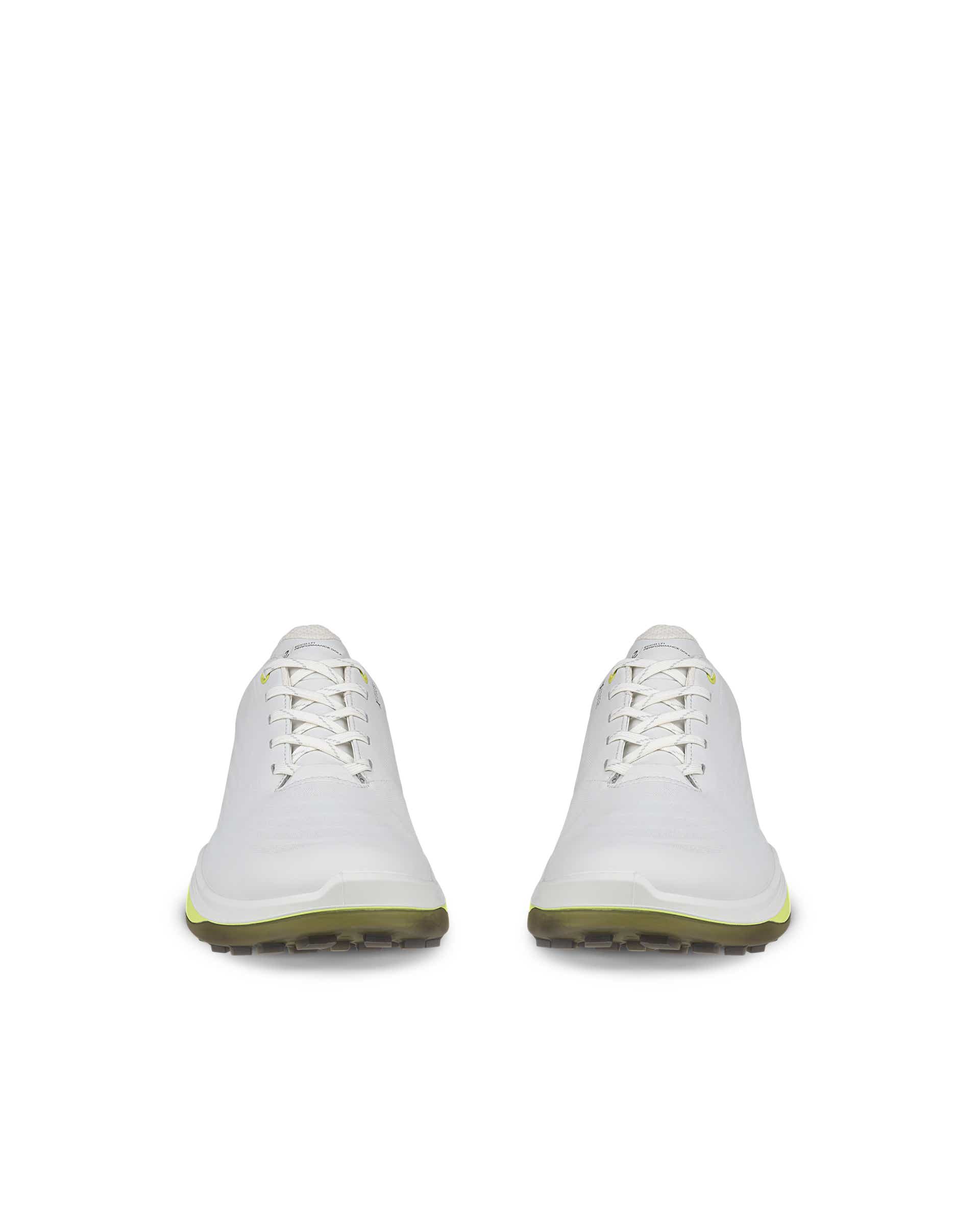 Men's ECCO® Golf LT1 Leather Waterproof Golf Shoe - White - Front pair