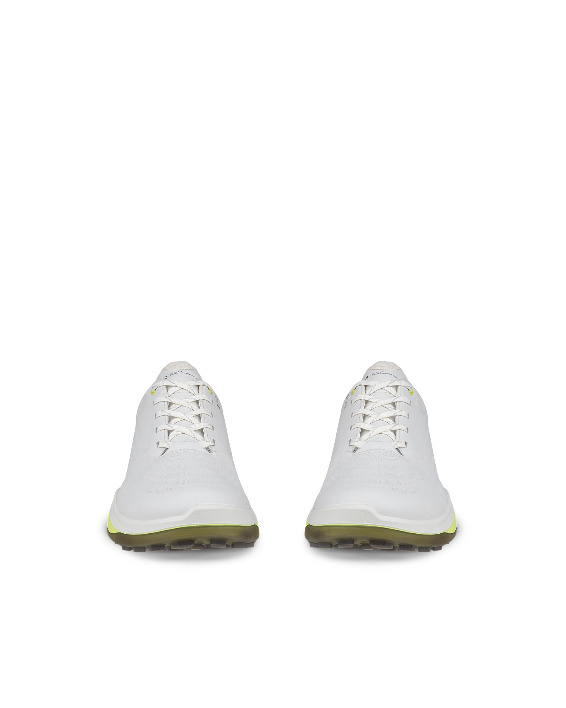 Men's ECCO® Golf LT1 Leather Waterproof Golf Shoe - White - Front pair