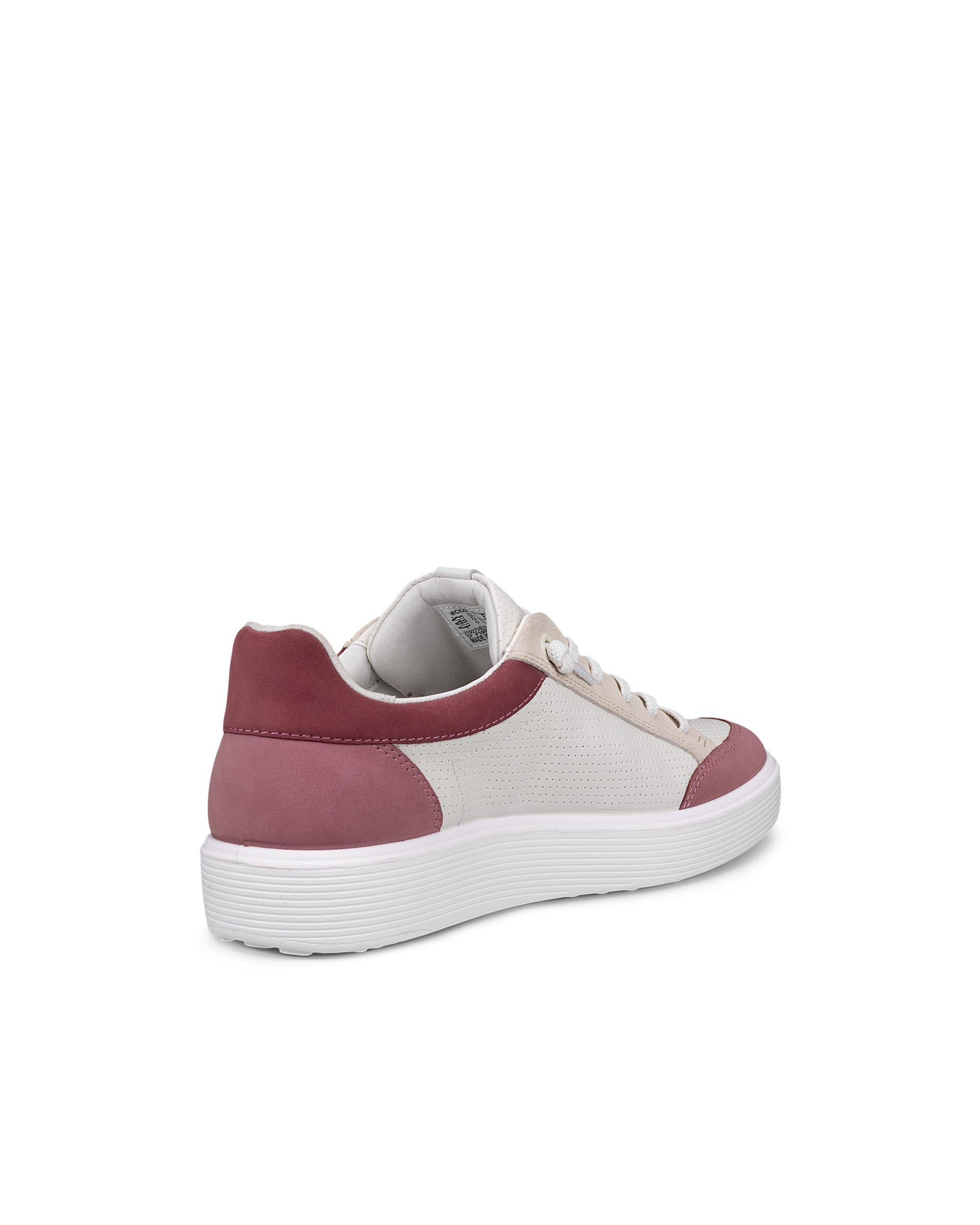 Women's ECCO® Soft 60 Leather Sneaker - White - Back