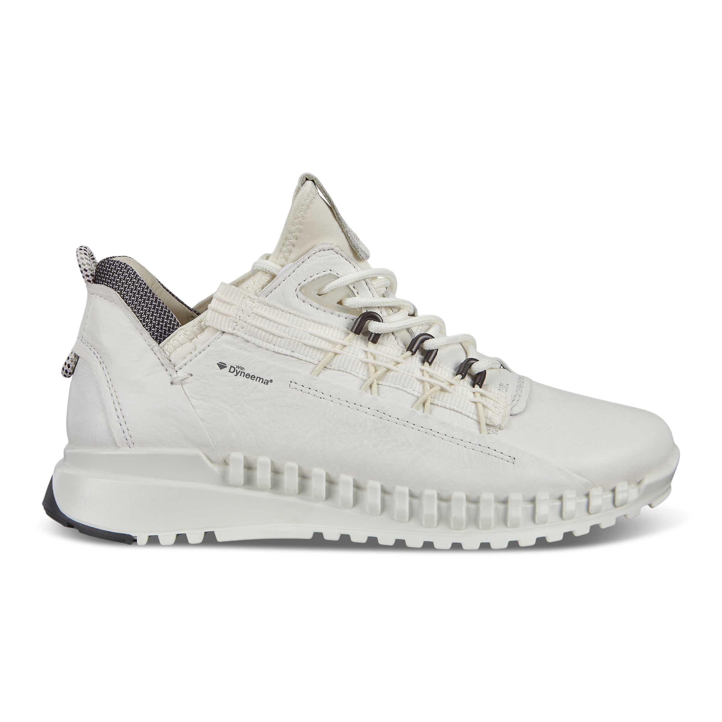 靖琉様 ECCO Zipflex Low Dyneema ウィメンズ レザースニーカー | ホワイト