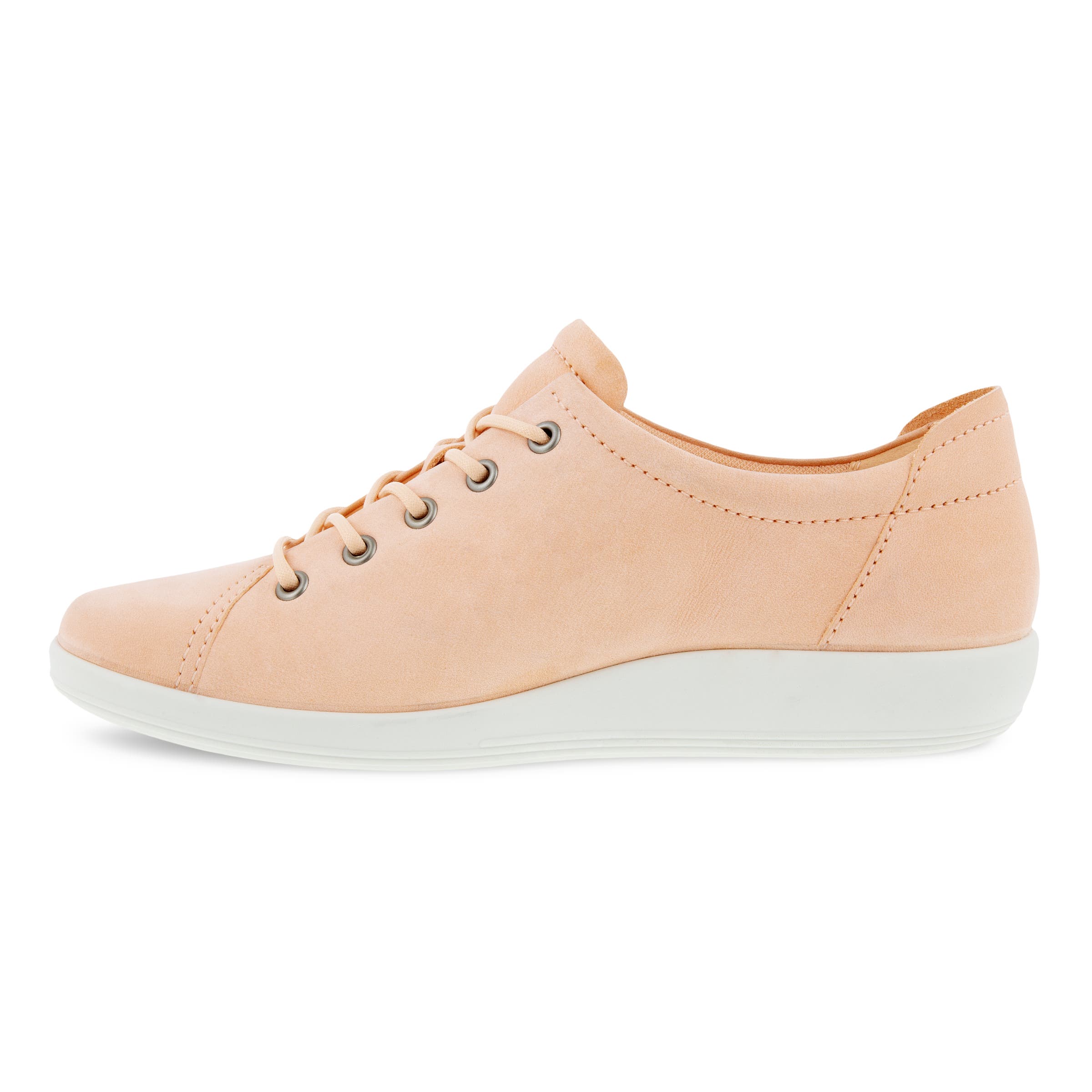 Women's ECCO® Soft 2.0 Nubuck Walking Shoe - Pink - Inside