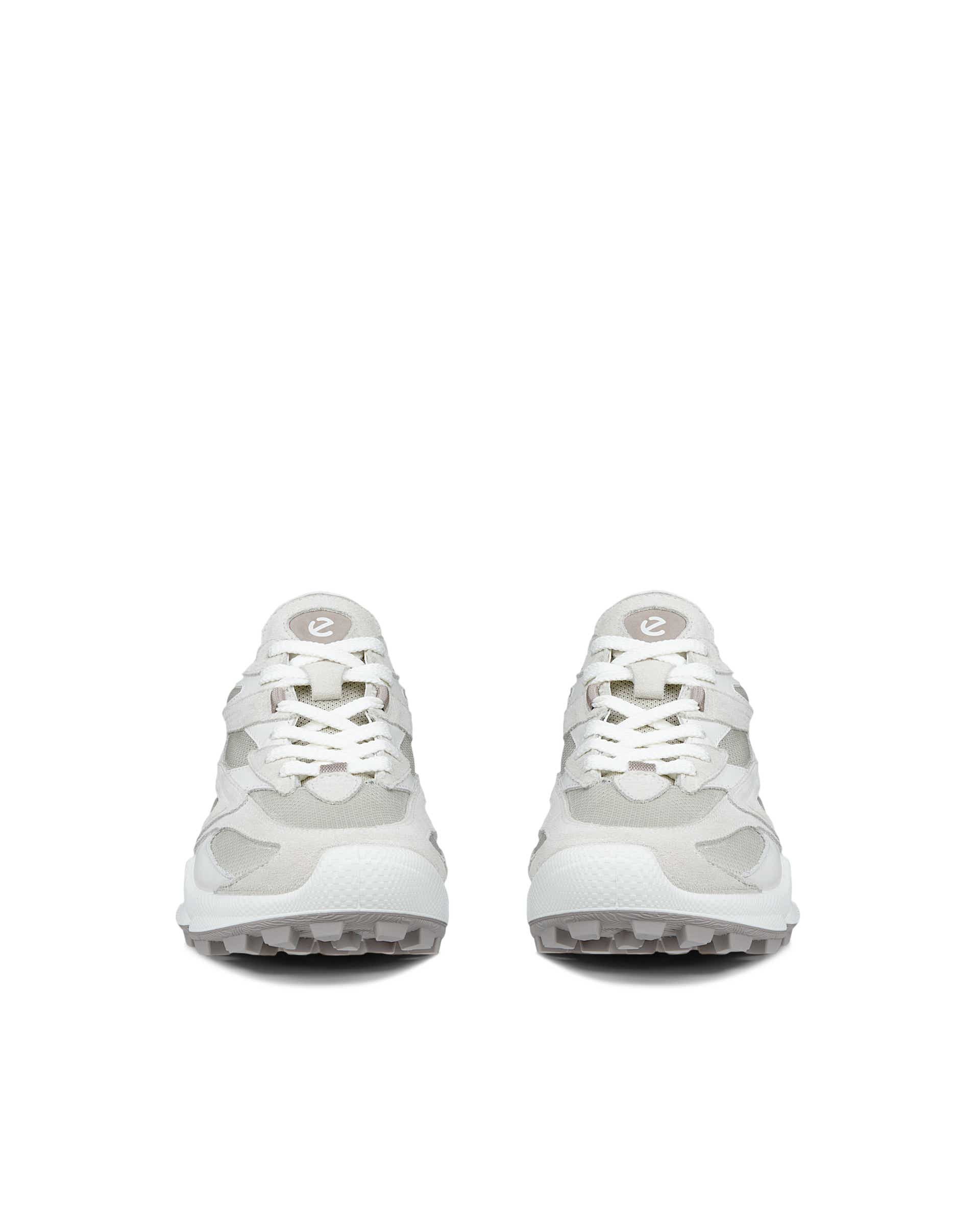 ECCO® BIOM C-TRAIL Damen Sneaker aus Veloursleder - Weiß - Front pair