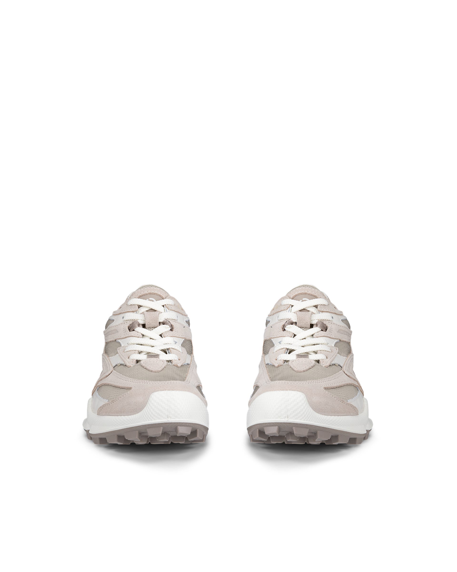 Damskie zamszowe sneakersy ECCO® BIOM C-TRAIL - Biały - Front pair