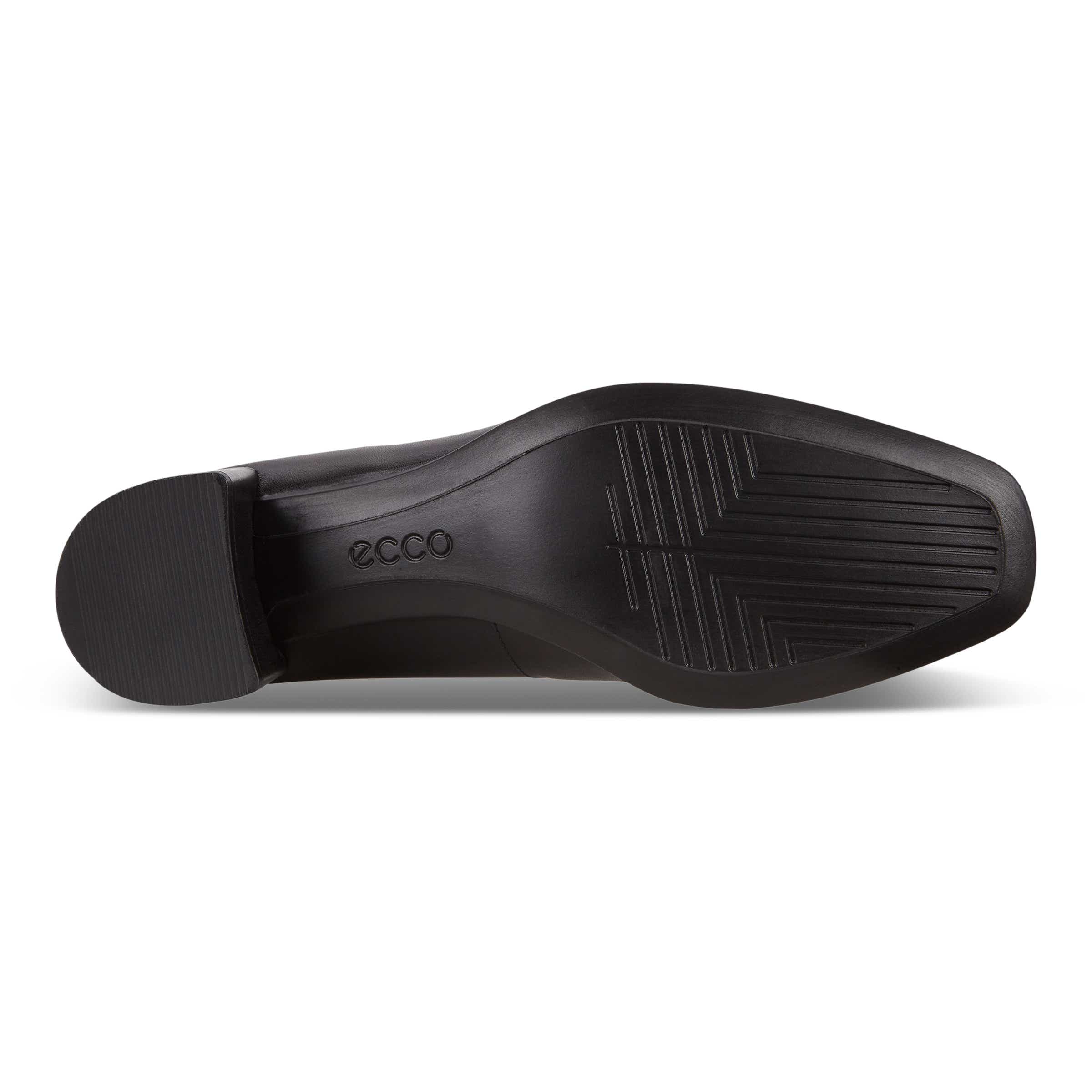 ECCO Shape 35 Squared ウィメンズ レザーハイヒールパンプス - ブラック - Sole