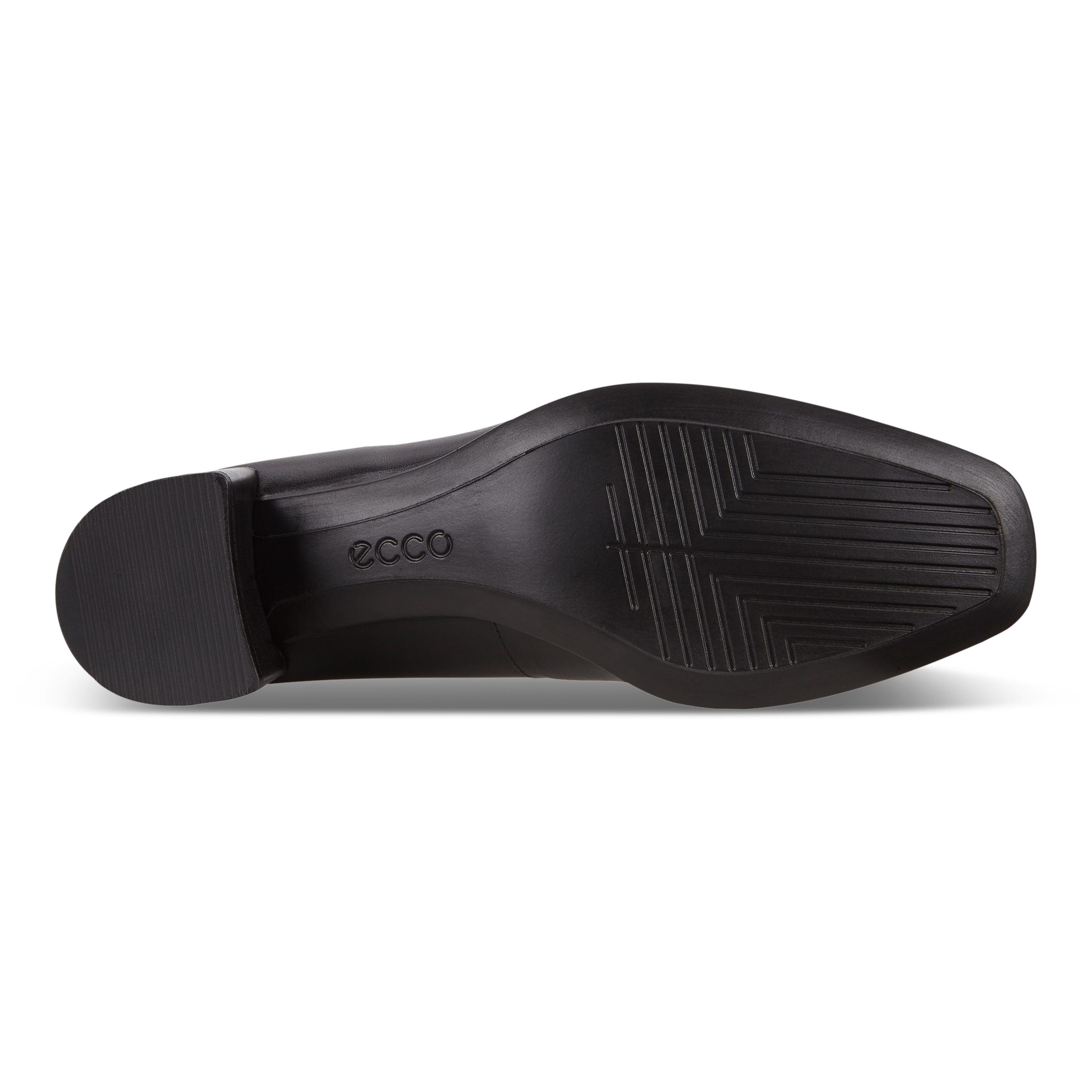 ECCO Shape 35 Squared ウィメンズ レザーハイヒールパンプス - ブラック - Sole