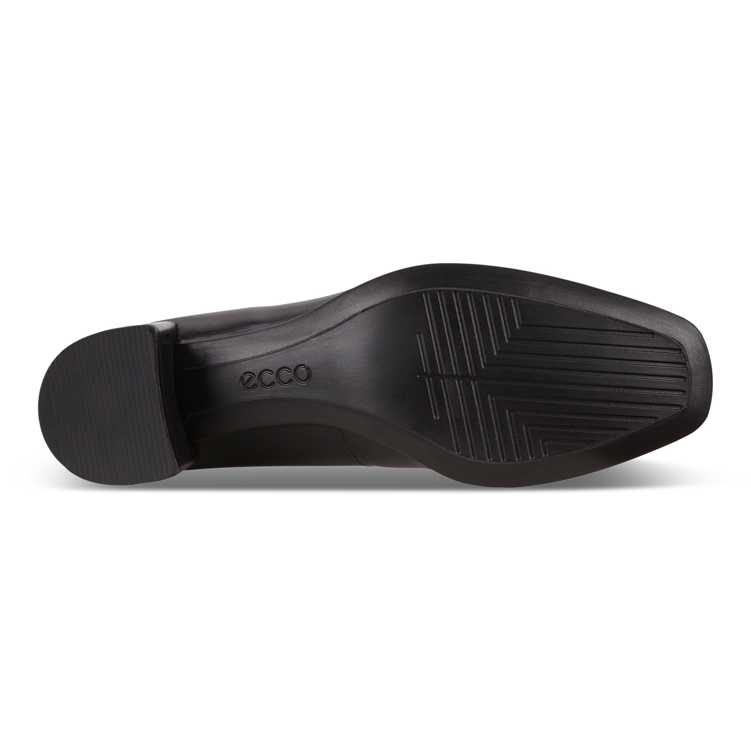 ECCO Shape 35 Squared ウィメンズ レザーハイヒールパンプス - ブラック - Sole