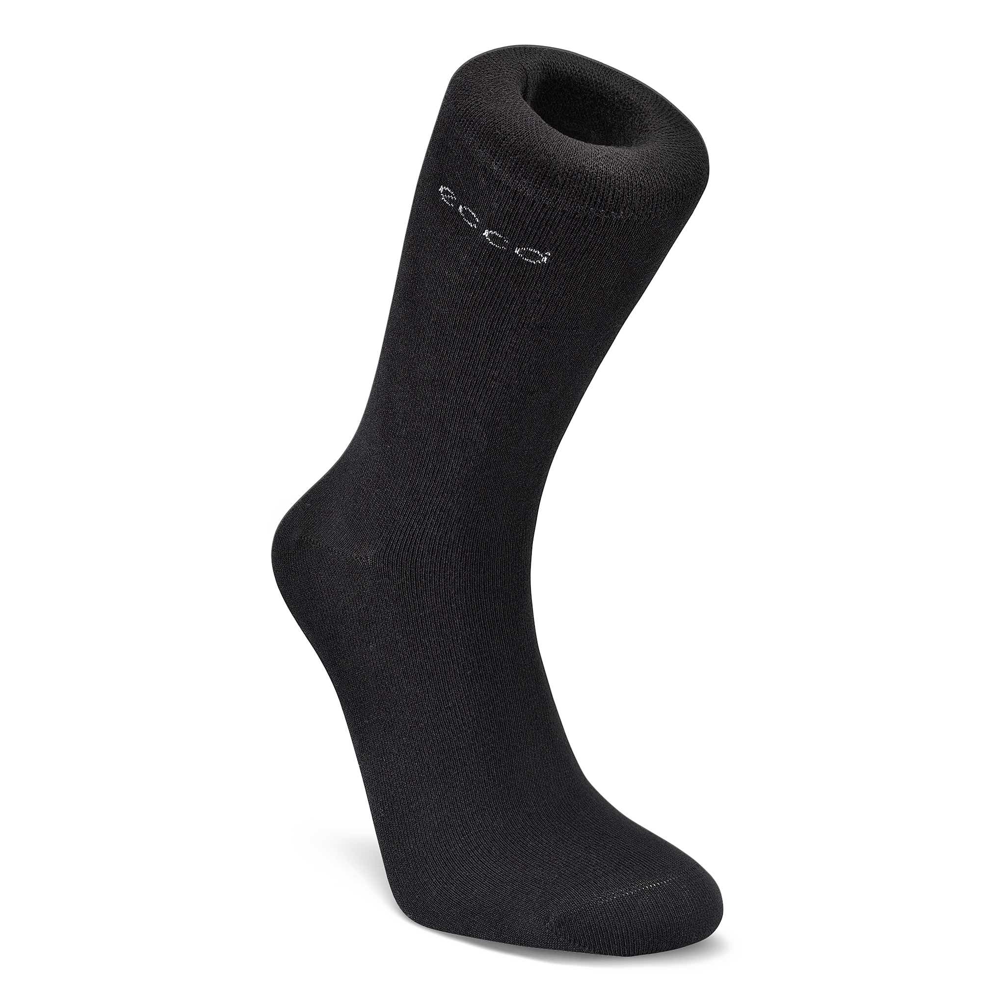 Unisex ECCO® Soft Touch Crew Socks - Black - Main