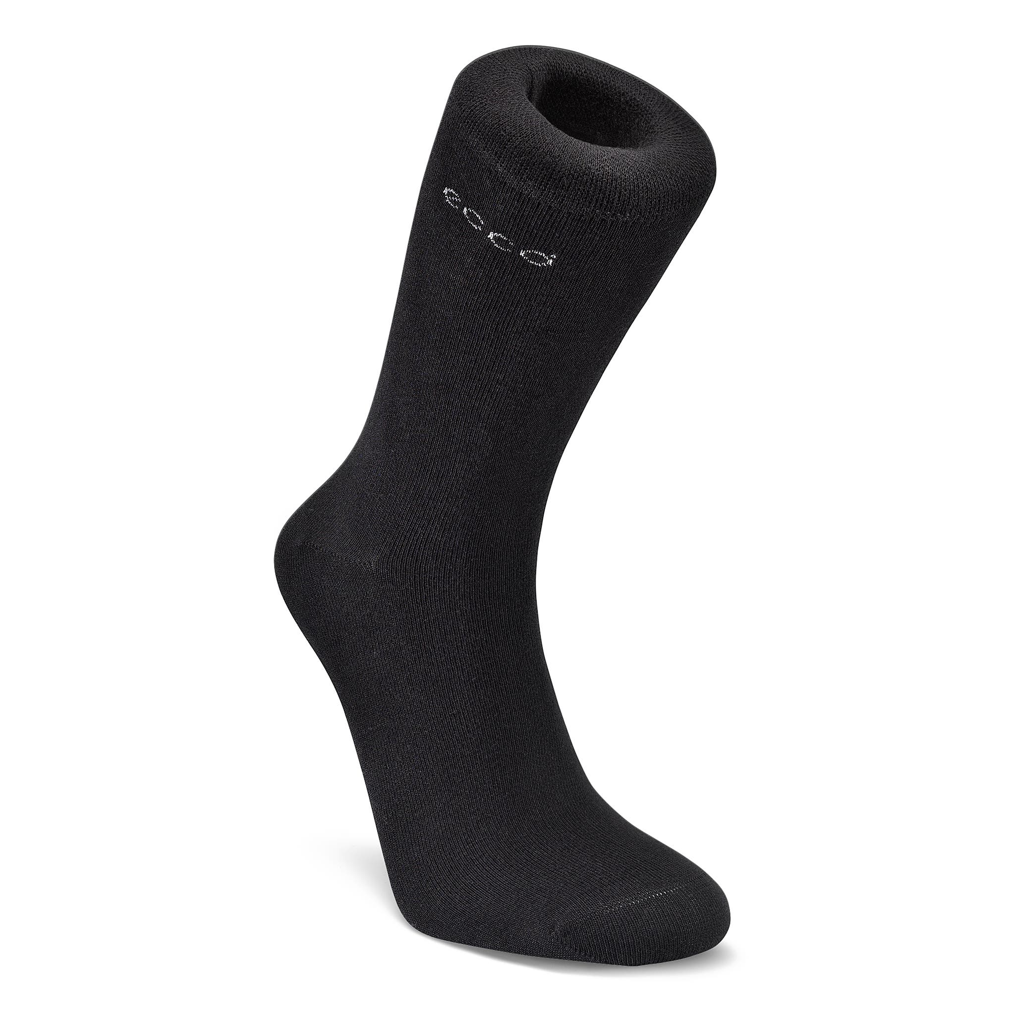 Unisex ECCO® Soft Touch Crew Socks - Black - Main
