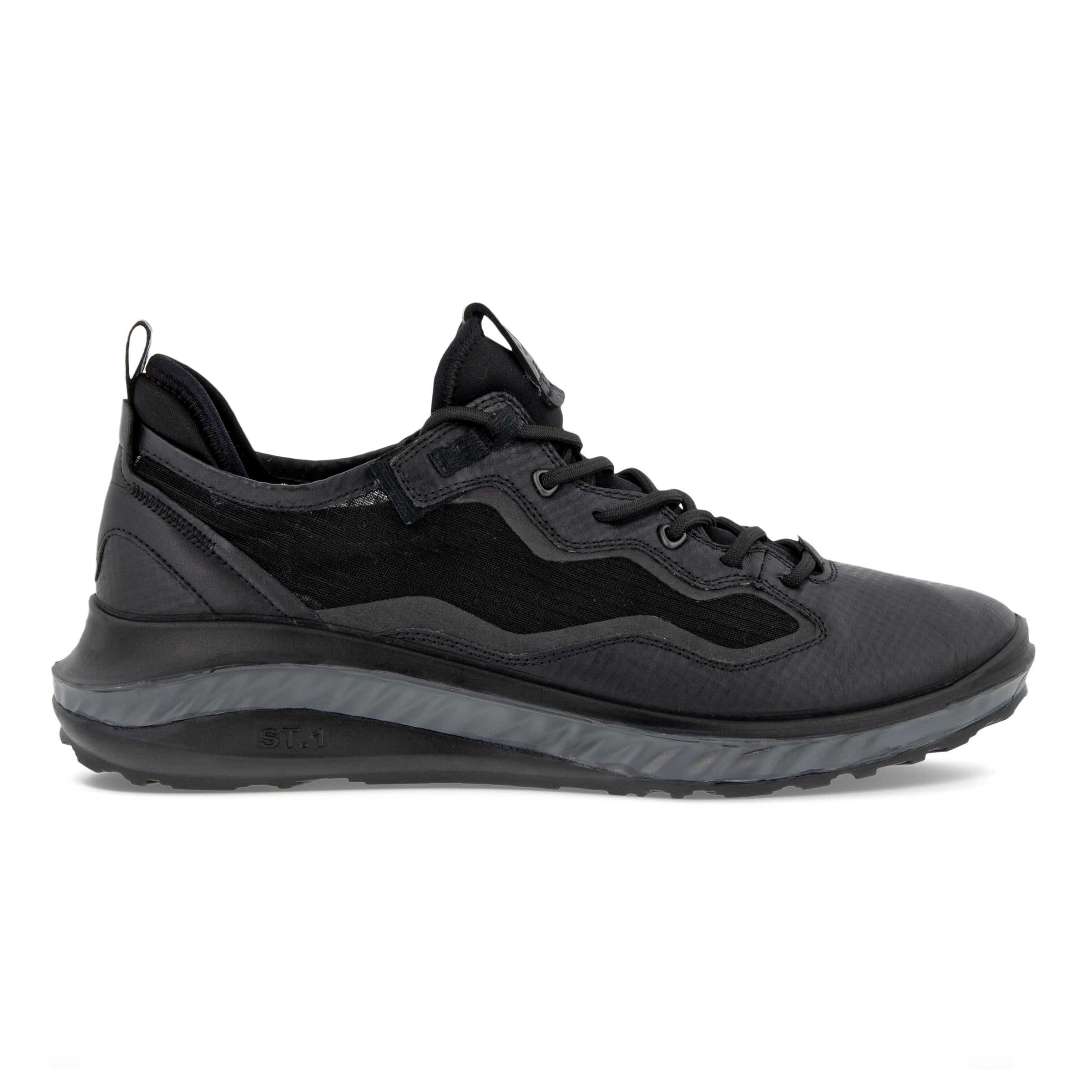 ECCO ST.360 メンズ レザースニーカー - ブラック - Outside
