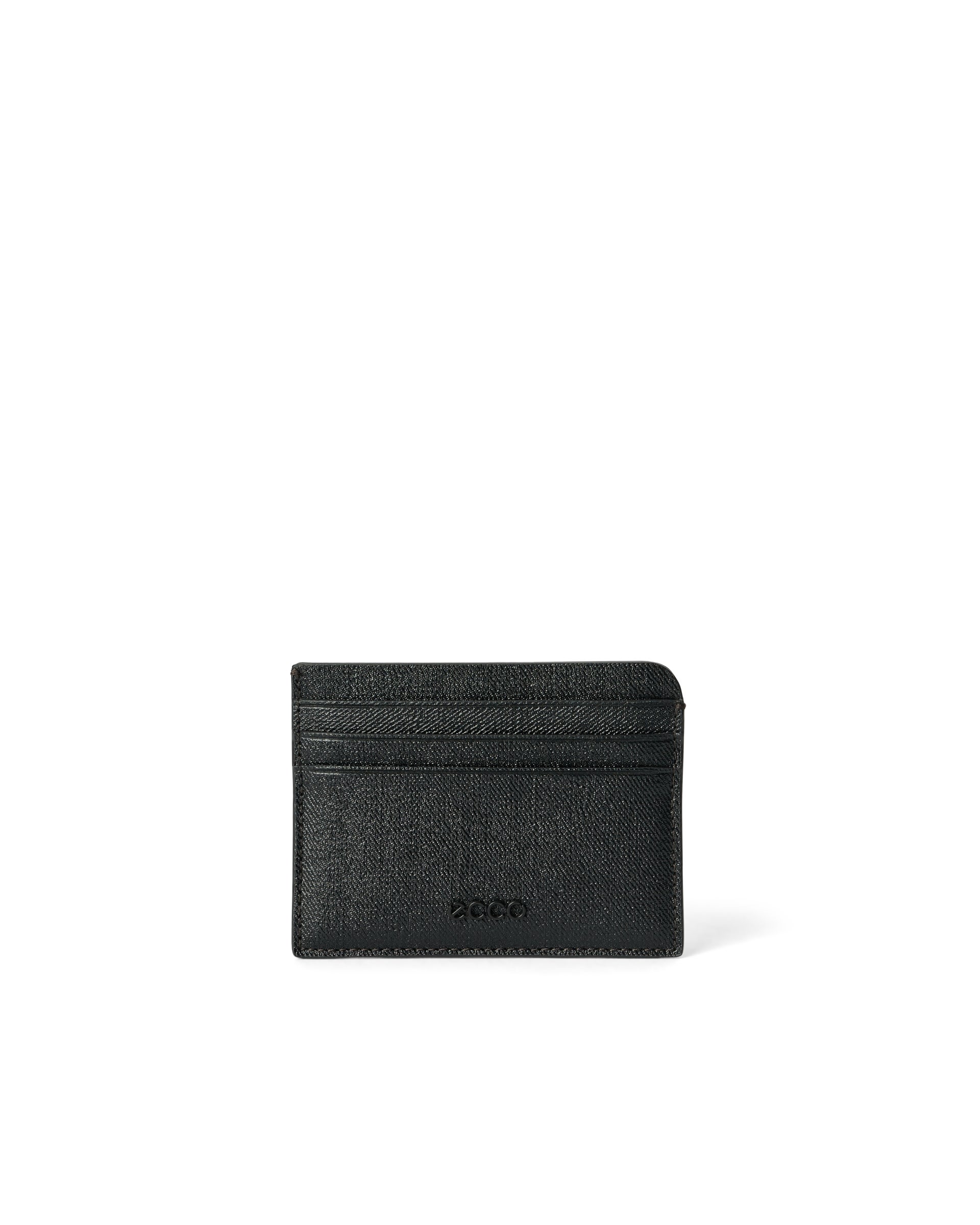 Usnjen etui za kartice ECCO® Card Case - Črna - Main