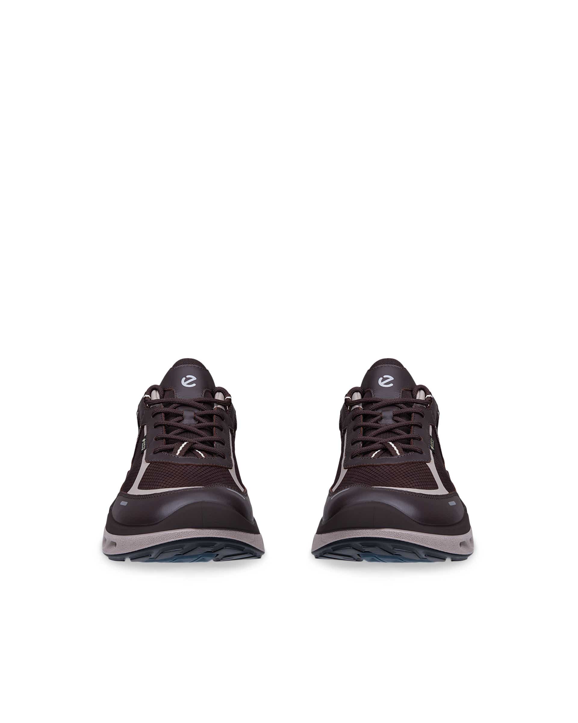 ECCO® BIOM 720 Gore-Tex sneaker i læder til herrer - Brun - Front pair