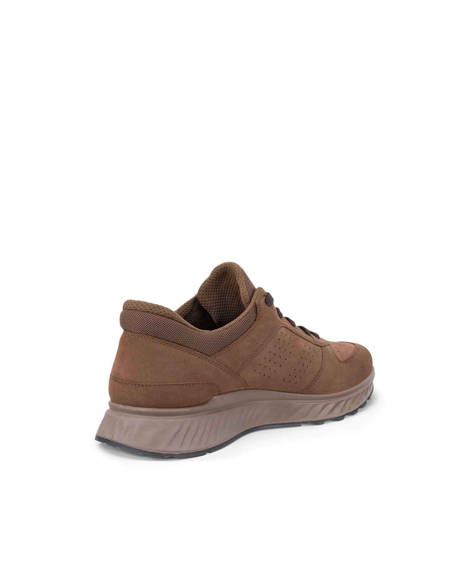 ECCO® EXOSTRIDE baskets en nubuck pour homme - Marron - Back
