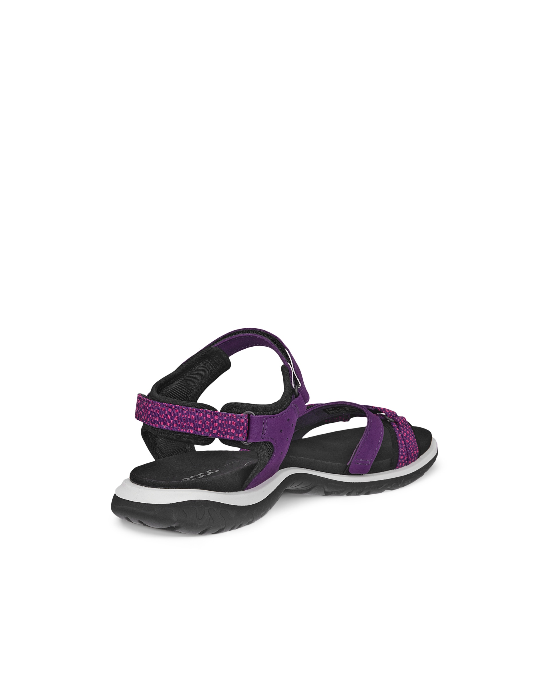 Dámské nubukové páskové sandály ECCO® Offroad Roam - Fialová - Back
