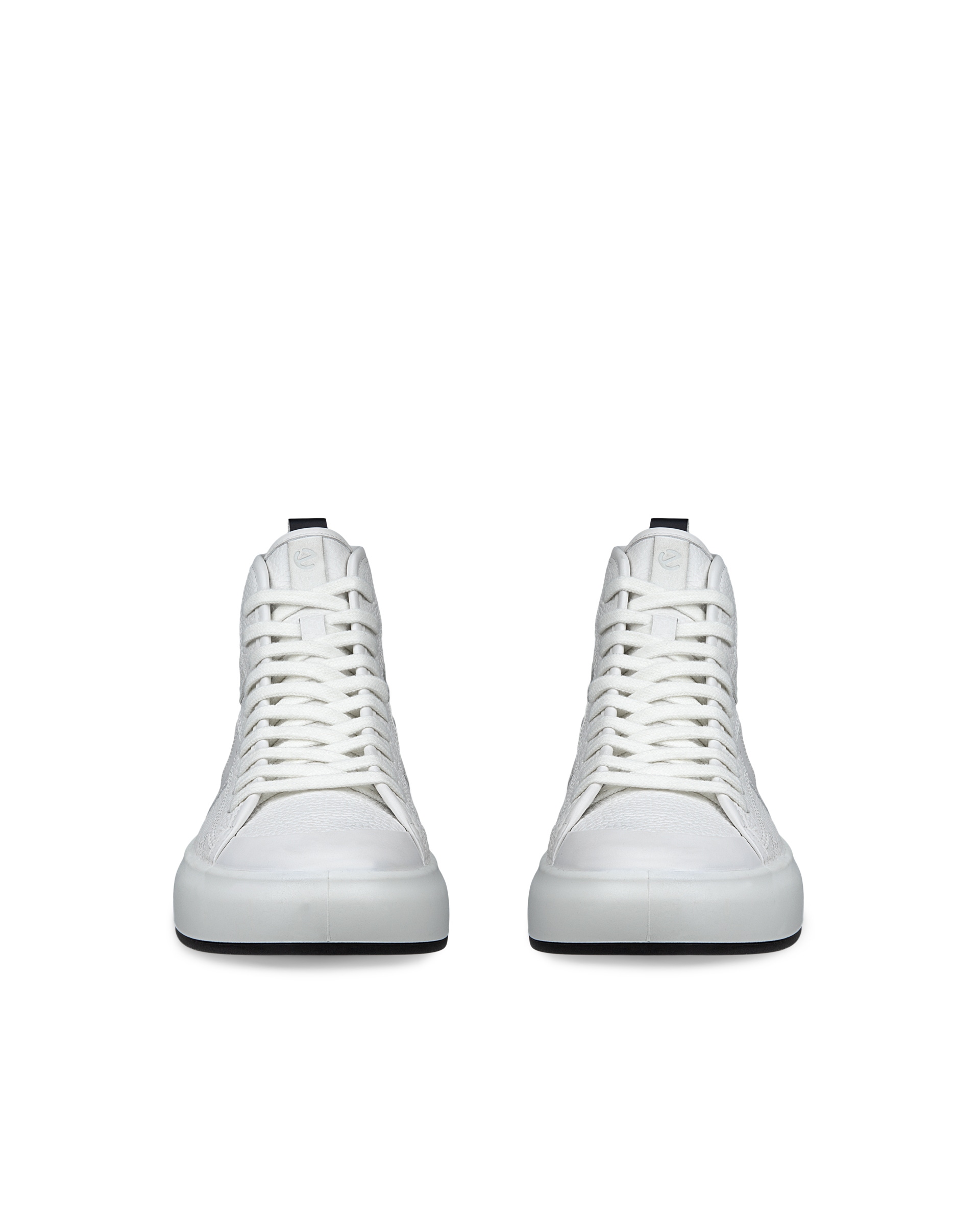 Women's ECCO® Street Ace Leather High-Top Sneaker | White