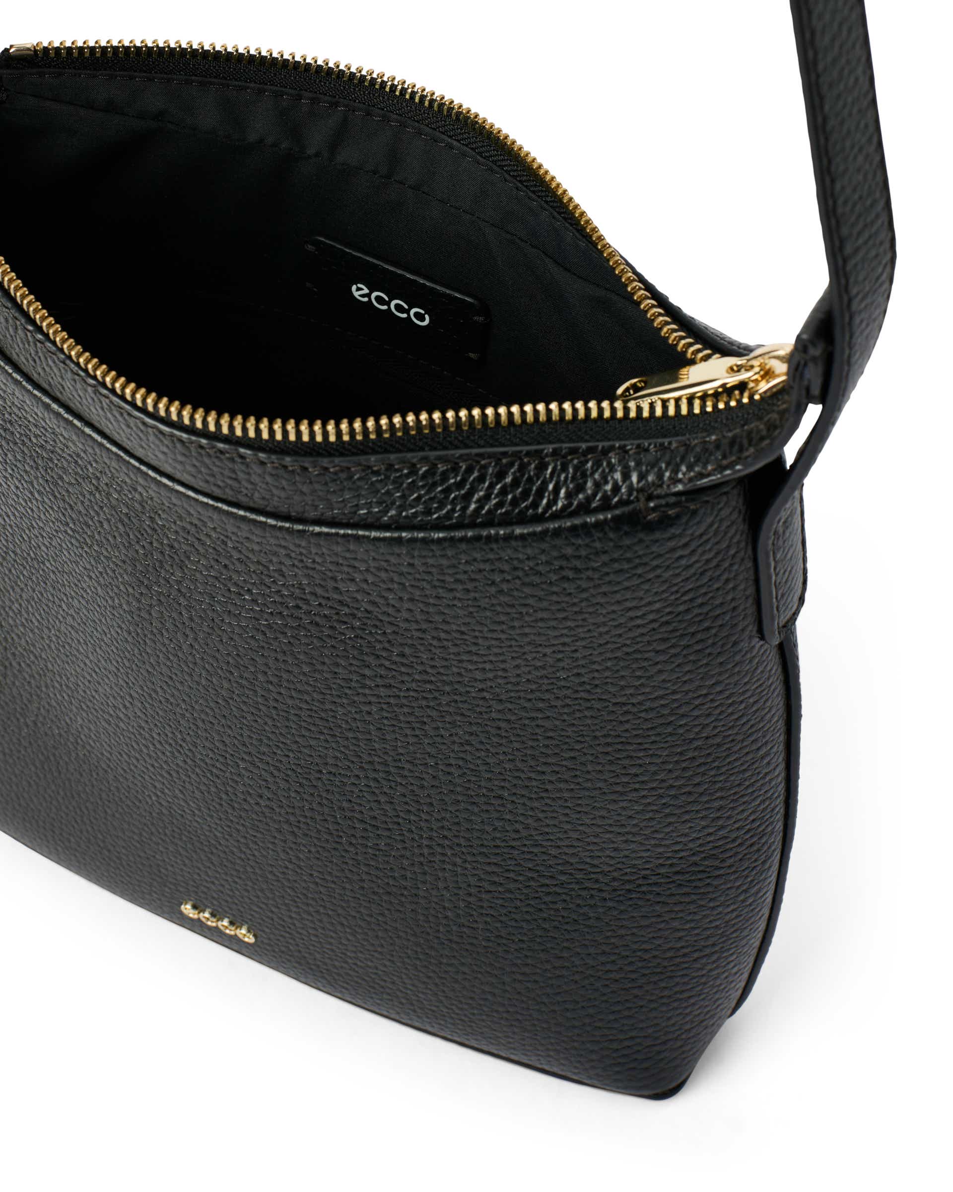 ECCO® COVE CROSSBODY Damen Umhängetasche aus Leder - Schwarz - Detail-2
