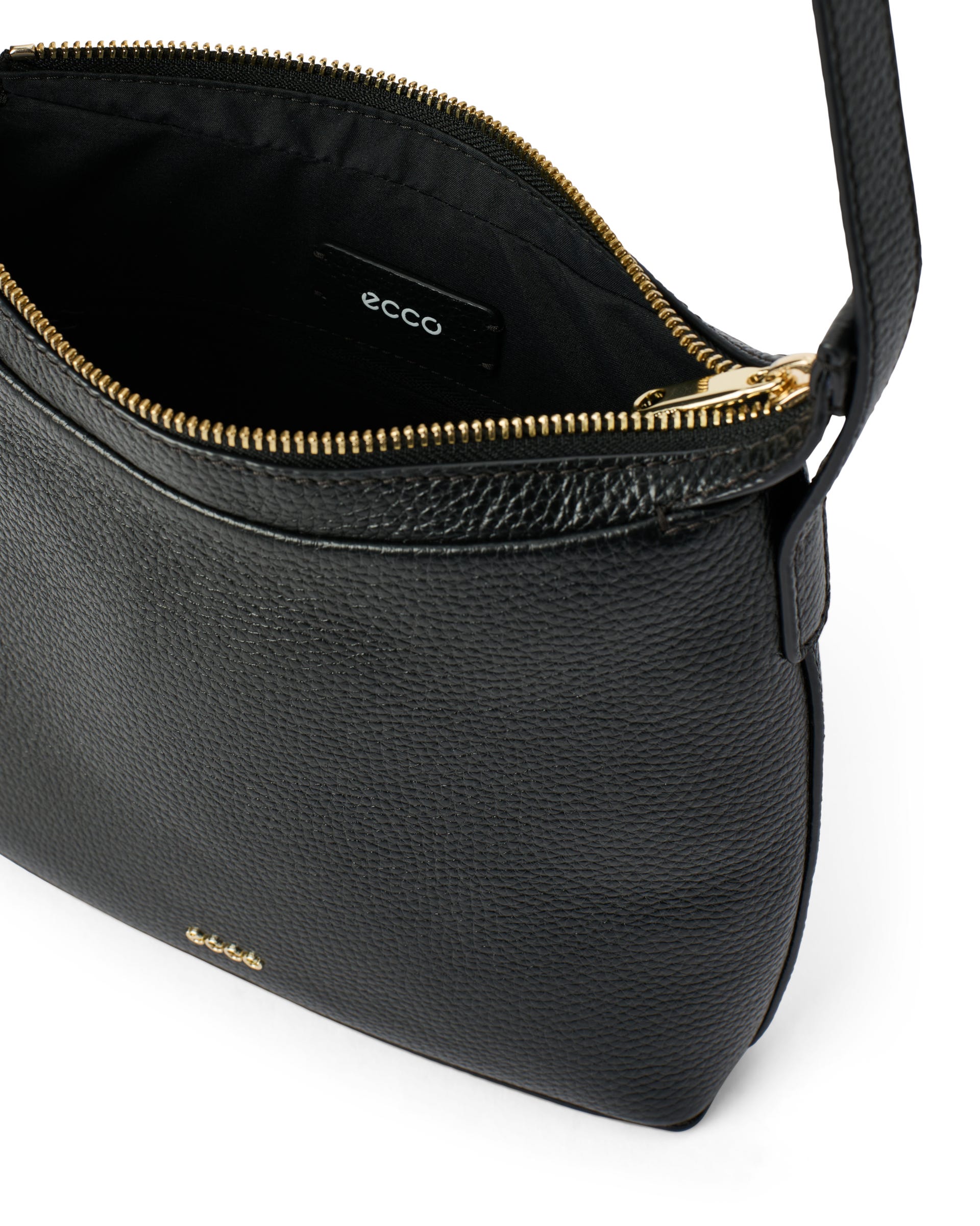 ECCO® COVE CROSSBODY Damen Umhängetasche aus Leder - Schwarz - Detail-2