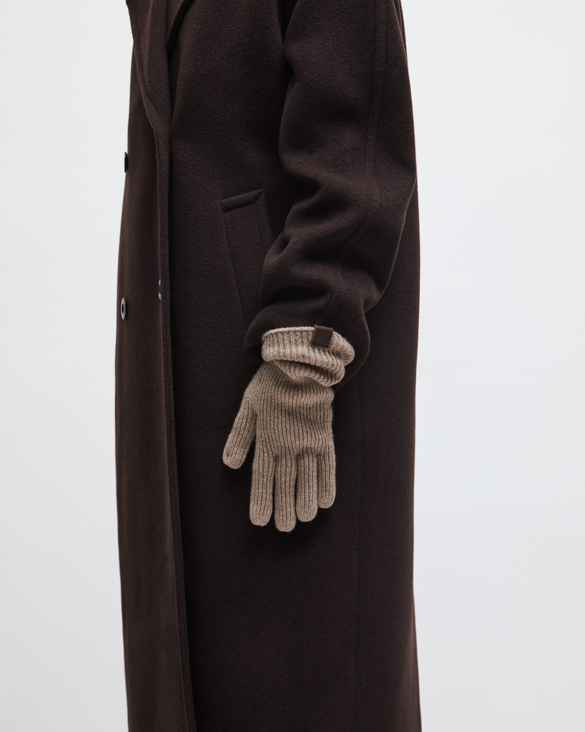 Women's ECCO® Classic Textile Gloves - Brown - Lifestyle image-1