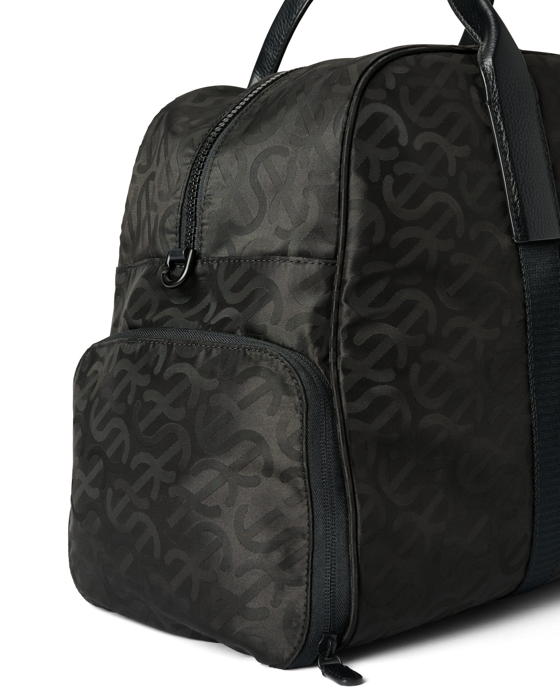 ECCO® GOLF BOSTON leren plunjezak - Zwart - Detail-2