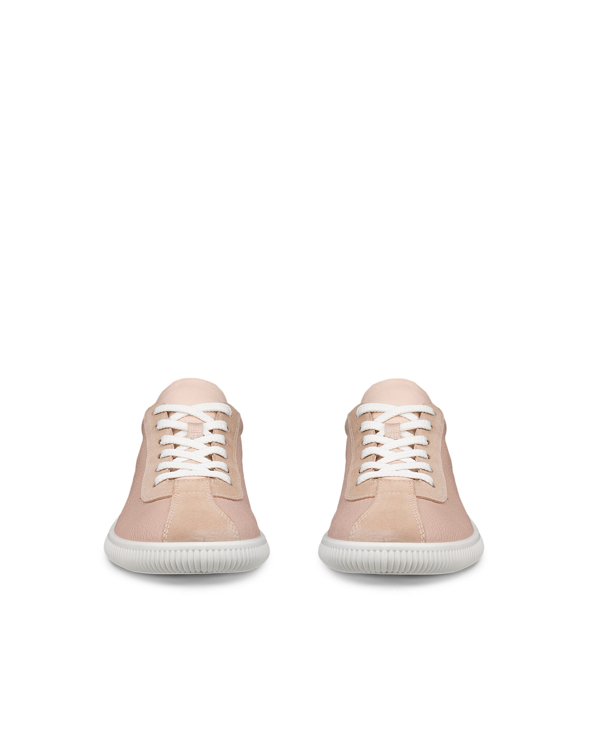 ECCO® Soft Zero baskets en cuir pour femme - Rose - Front pair