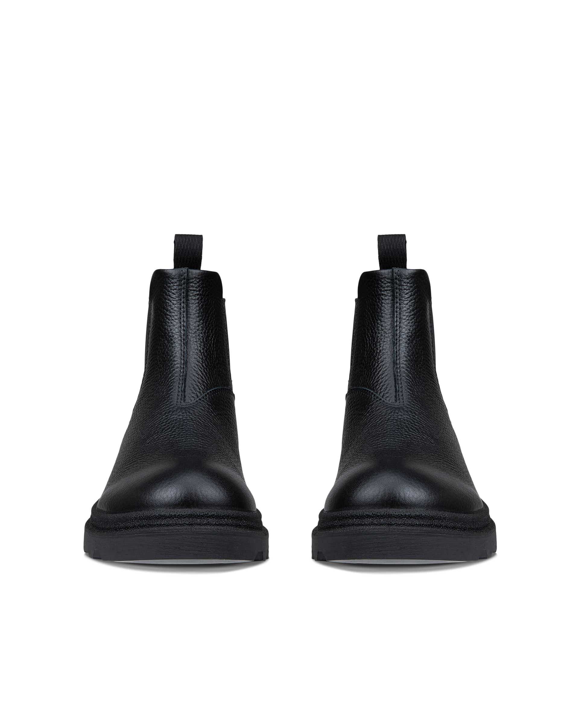 Botas Chelsea couro mulher ECCO® GRAINER - Preto - Front pair