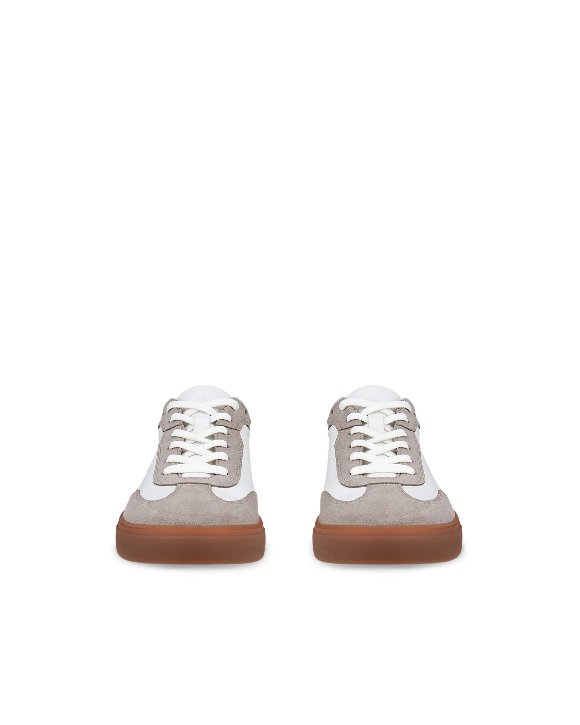 ECCO® SOFT 10 sneakers i læder til herrer - Hvid - Front pair