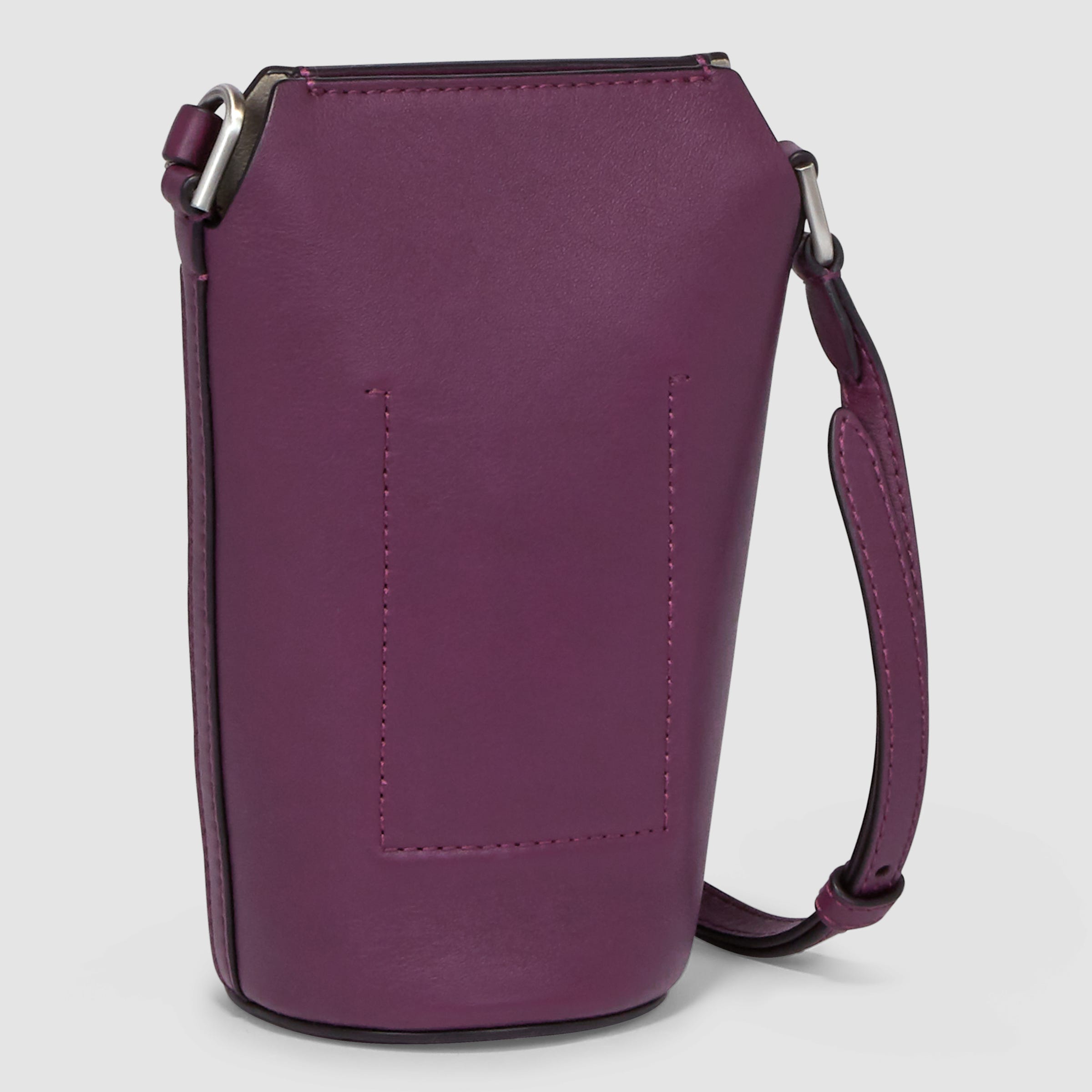 ECCO® Pot Hybrid Leather Crossbody Bag - Purple - Back