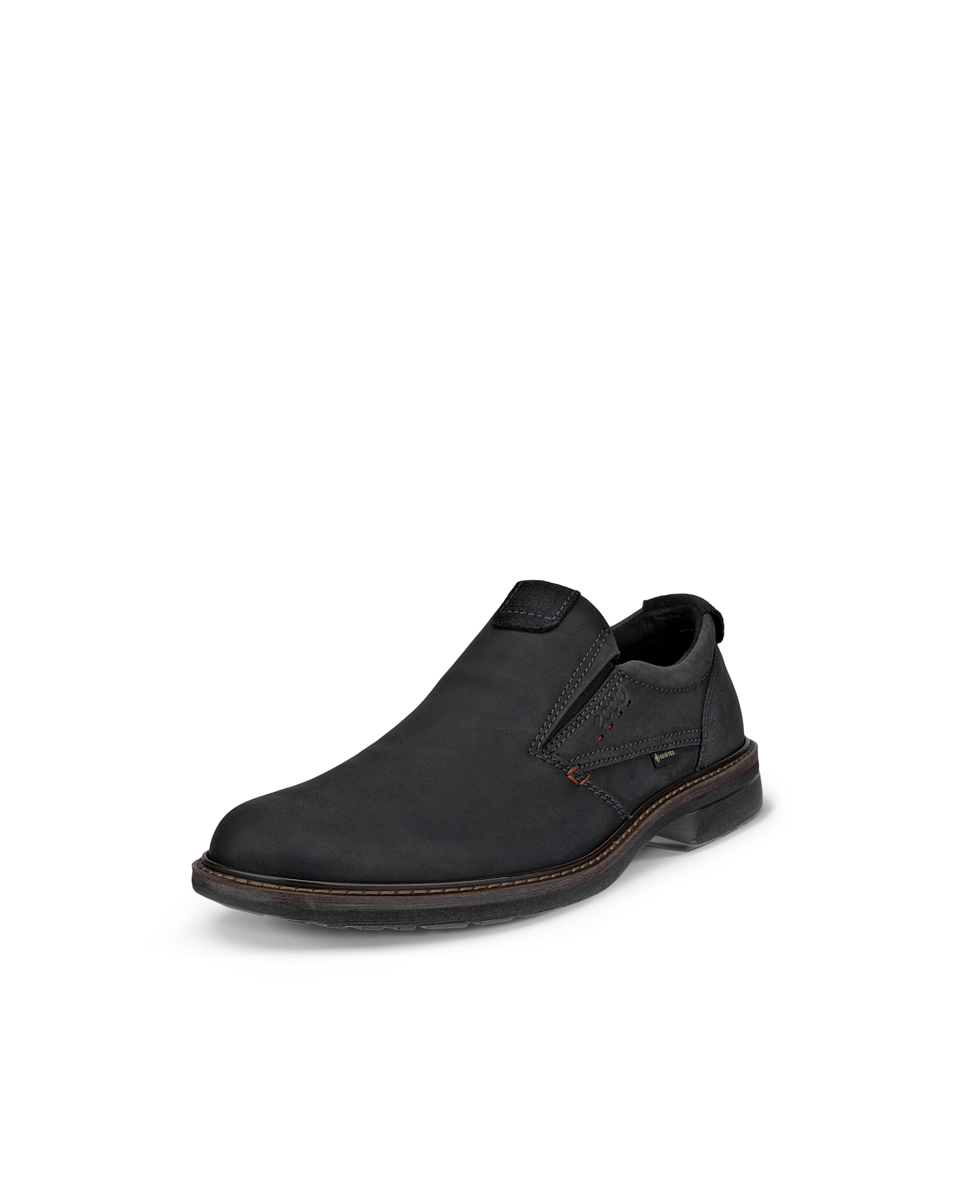 ECCO® Turn chaussures sans lacet en cuir Gore-Tex pour homme - Noir - Main