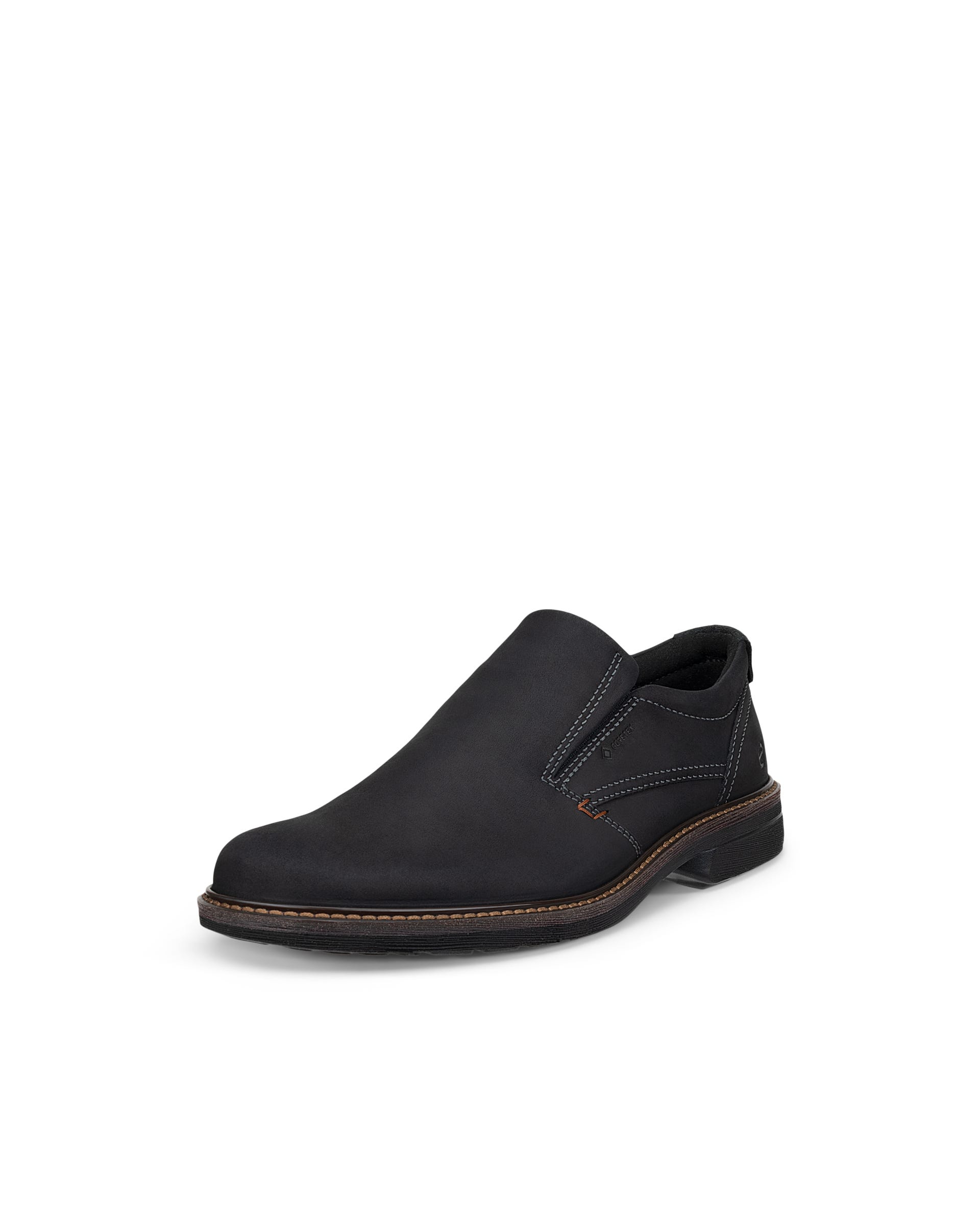 Men's ECCO® Turn Leather Gore-Tex Slip-On - Black - Main