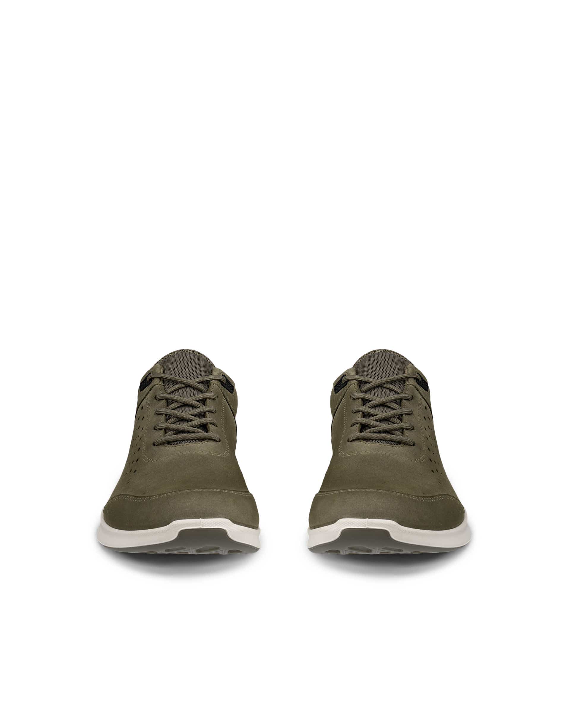 Men's ECCO® Exceed Nubuck Shoe - Green - Front pair