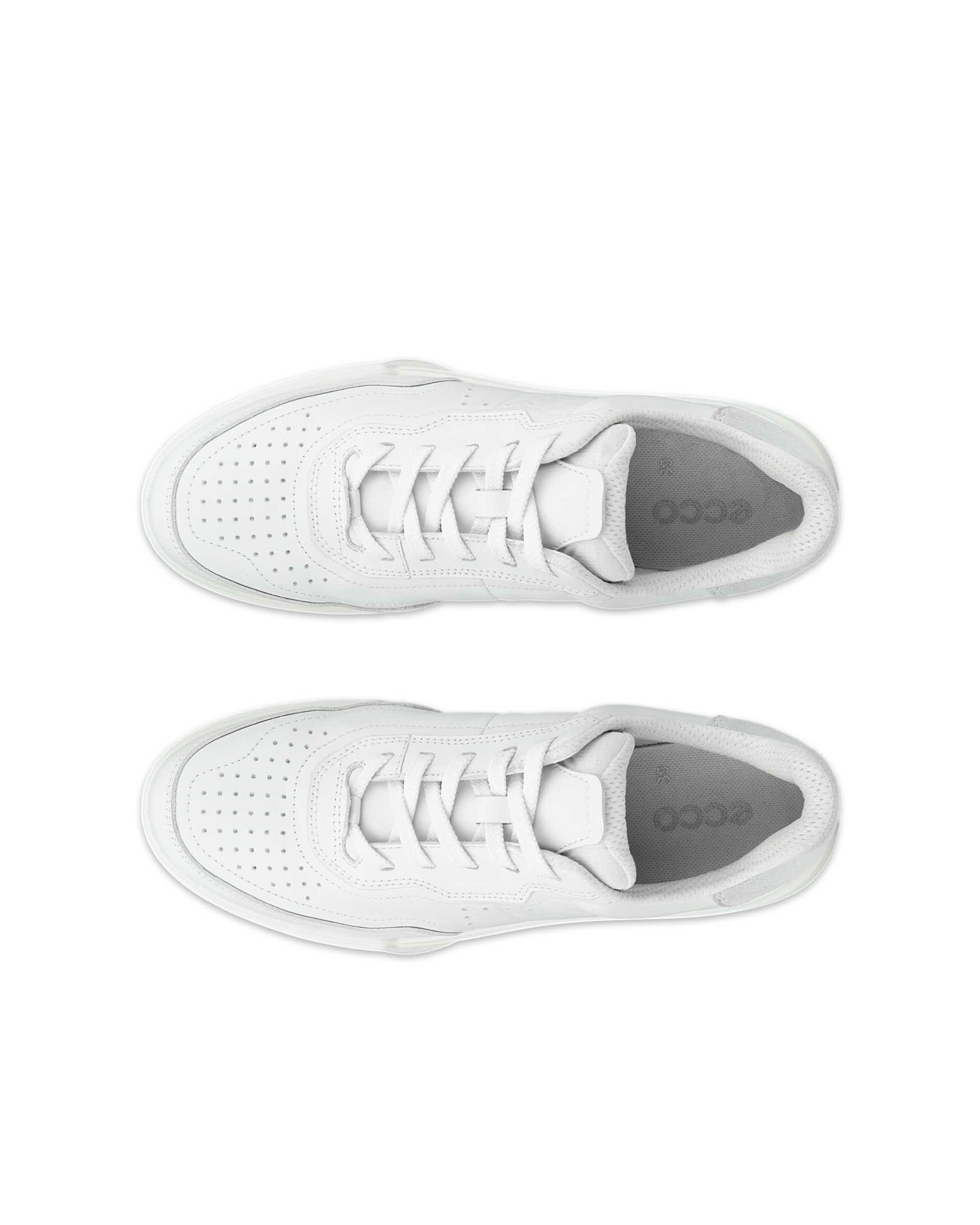 Dámske kožené tenisky ECCO® Street Court - Biela - Top left pair